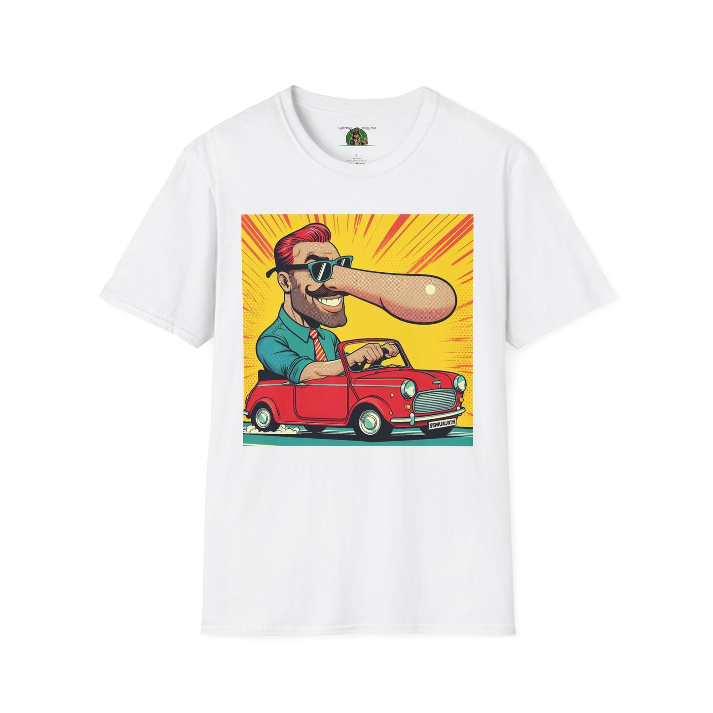 Nasal Wacky Dude T-Shirt Printify White S