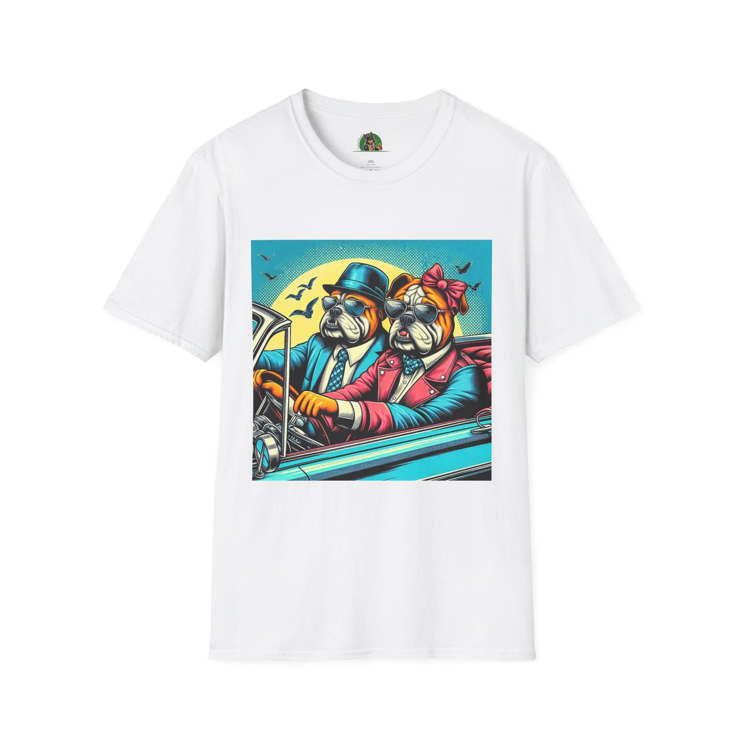 Wacky Bulldog couple t shirt T-Shirt Printify XS White