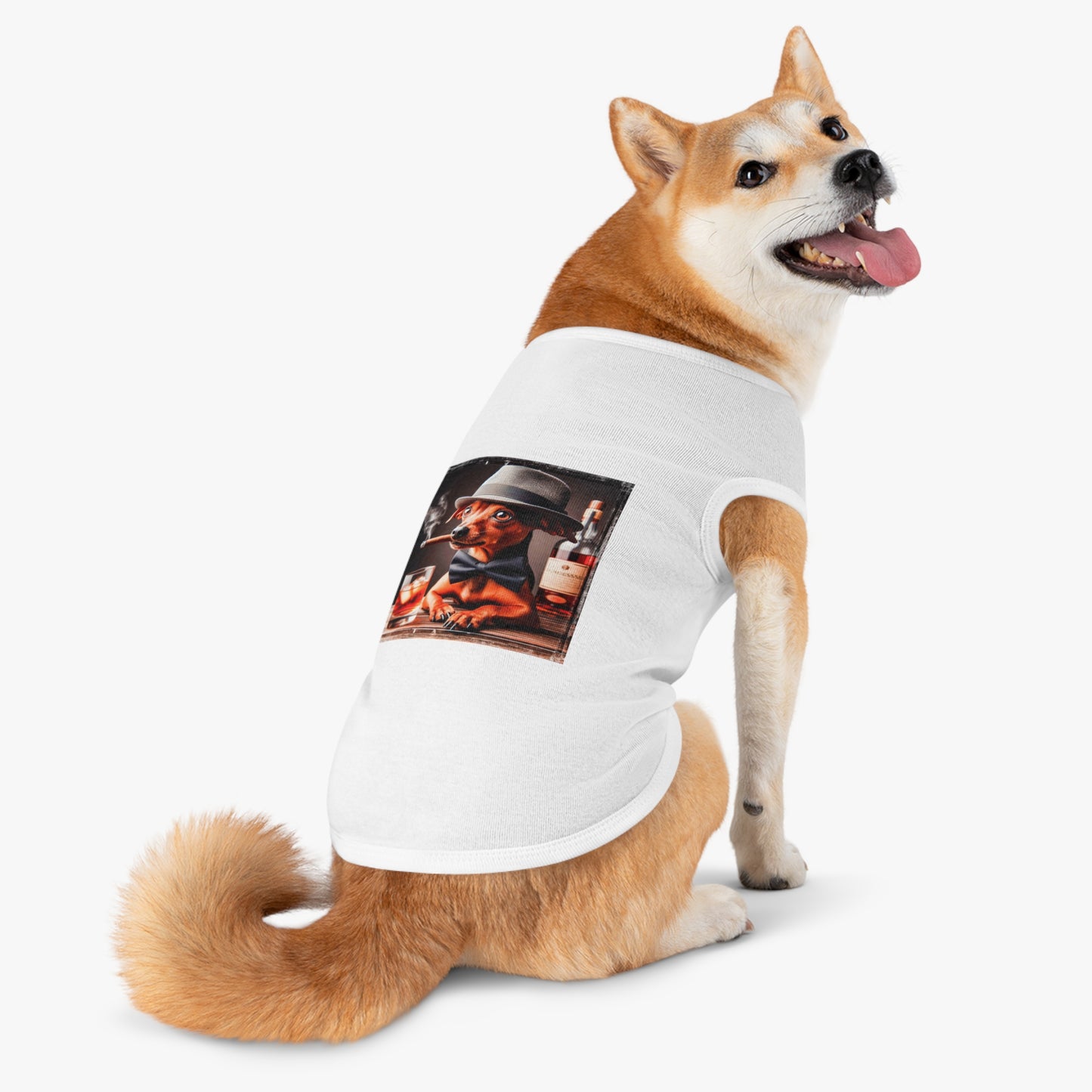 Min Pin Tank Tops puppy smoking