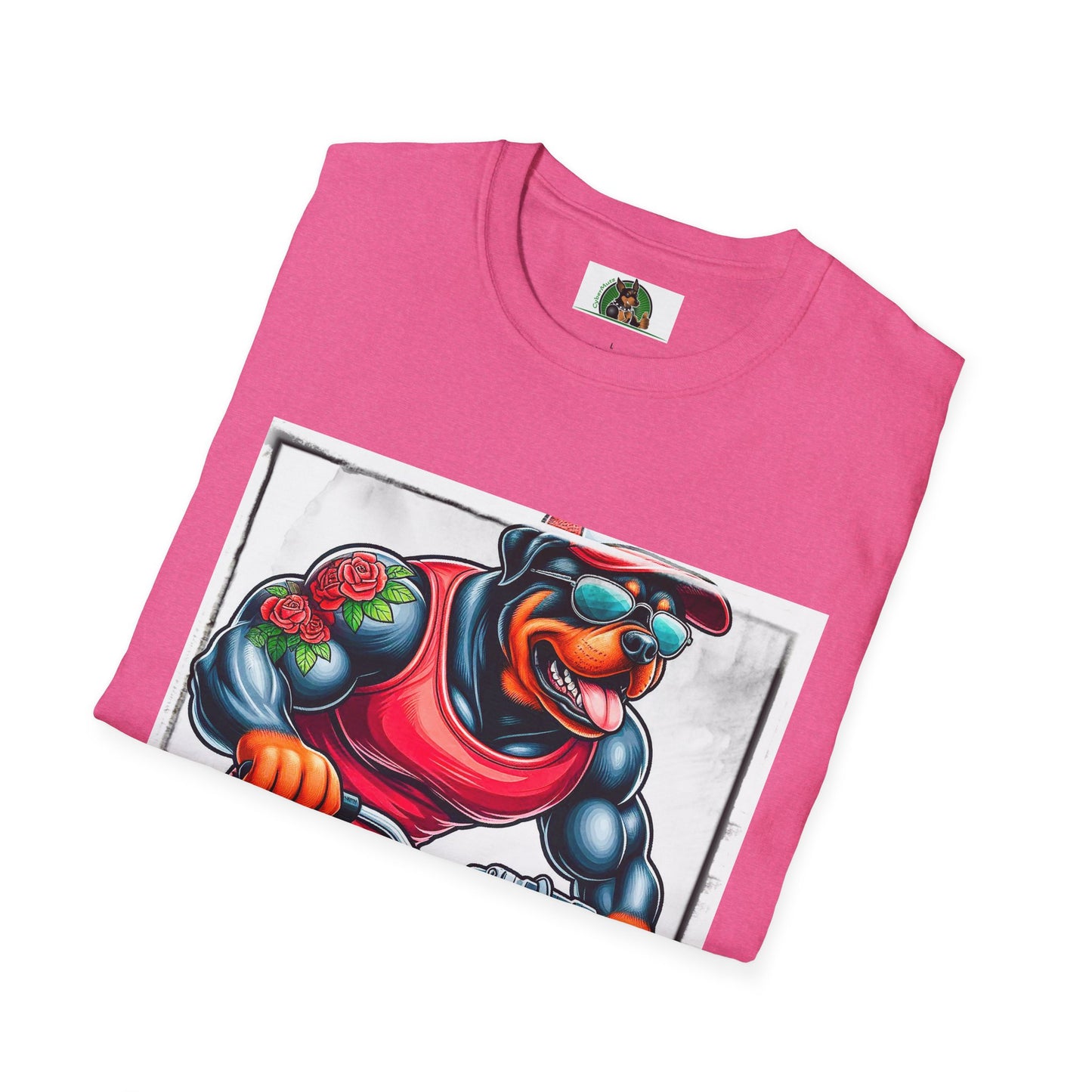 Rottweiler bike rider