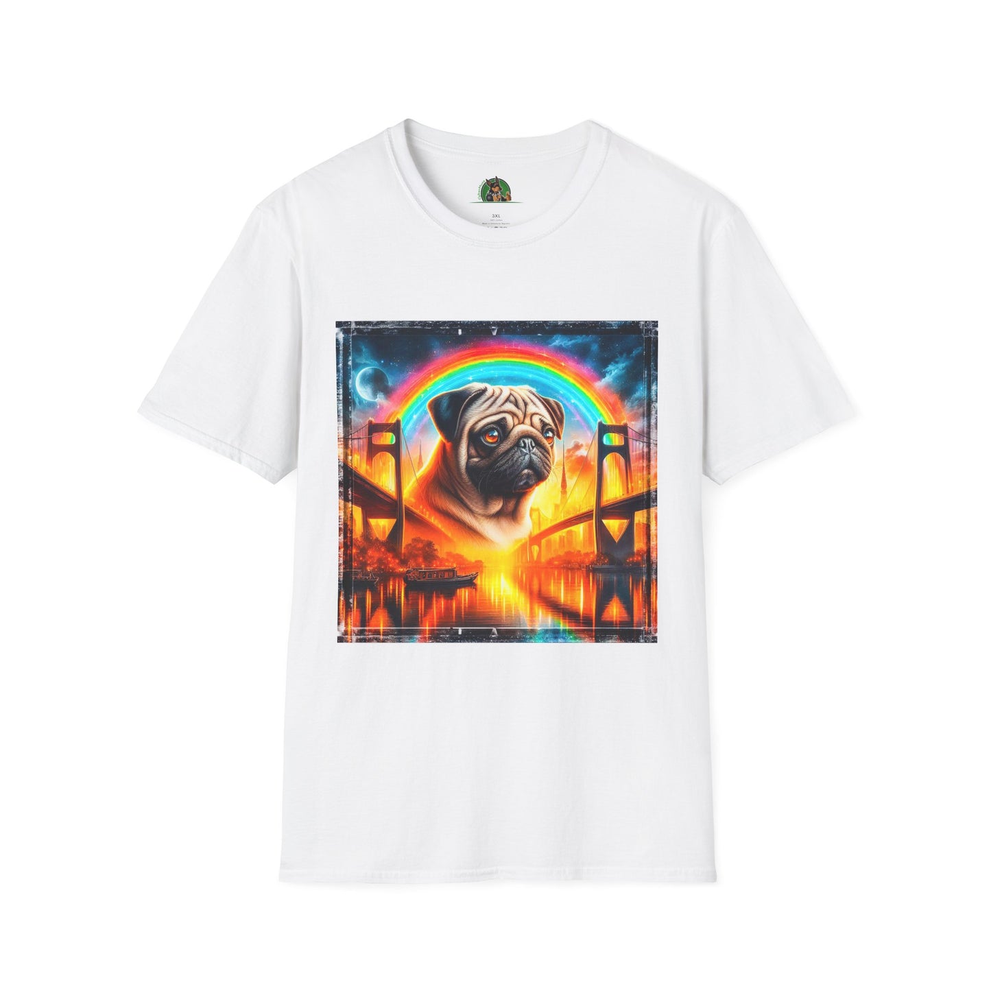 Pugs T-Shirt Printify XS White