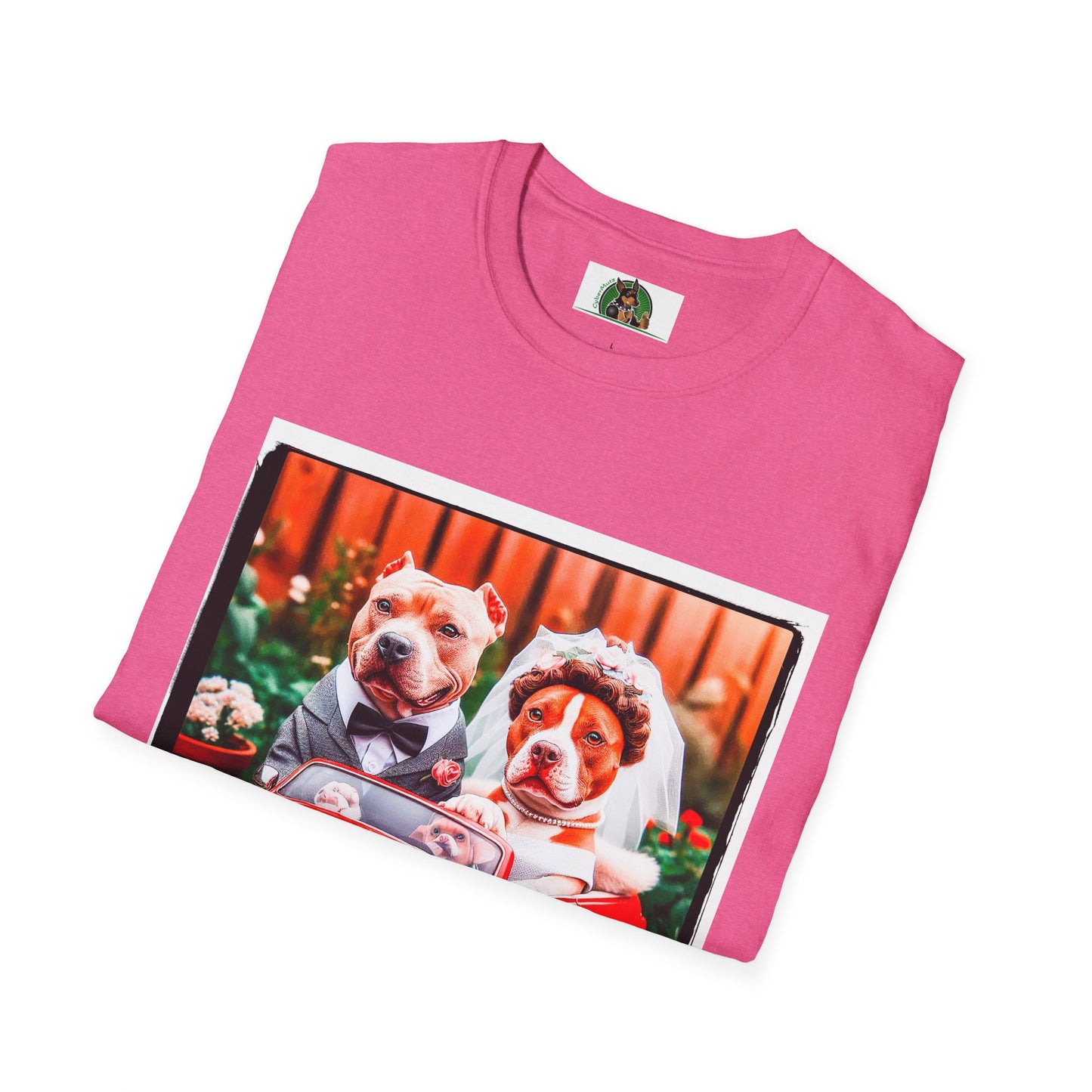 Wacky Pit Bull just married shirt