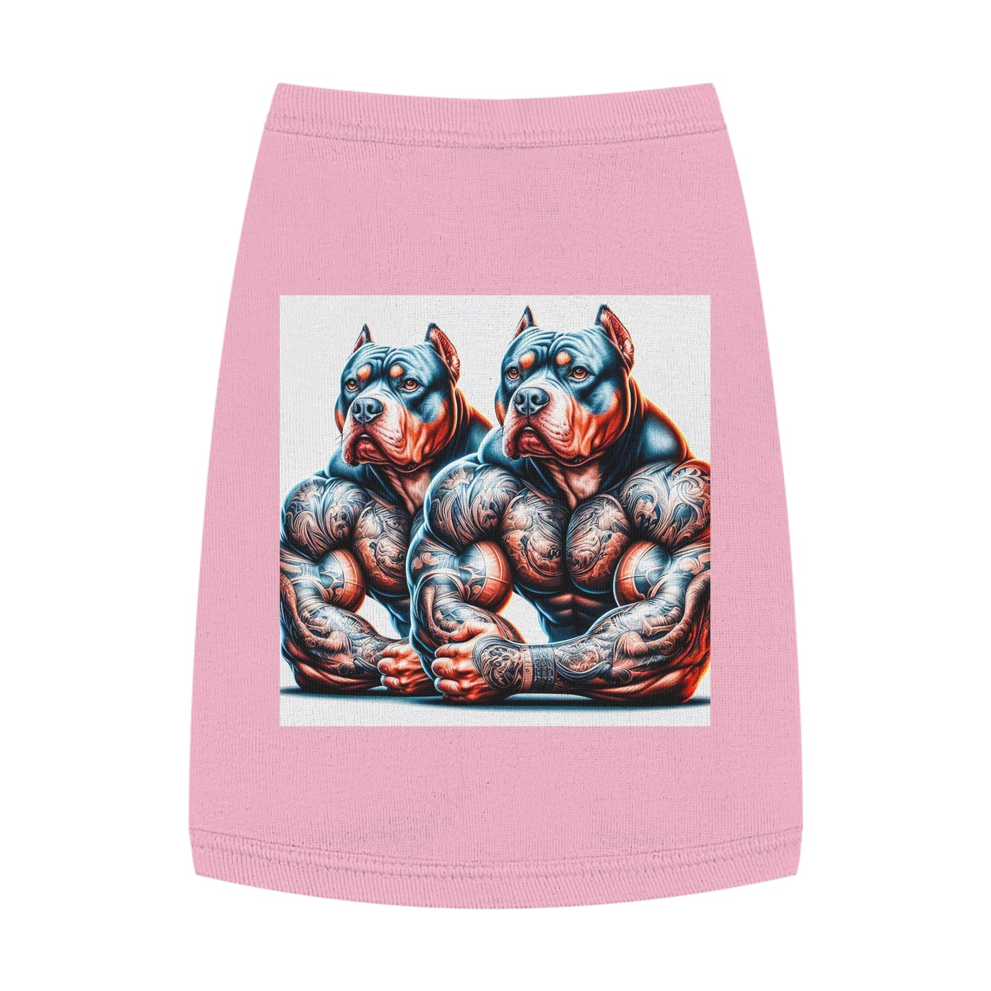 Pet Tank Top Pit Bull gym rat friends Pets Printify M Pink