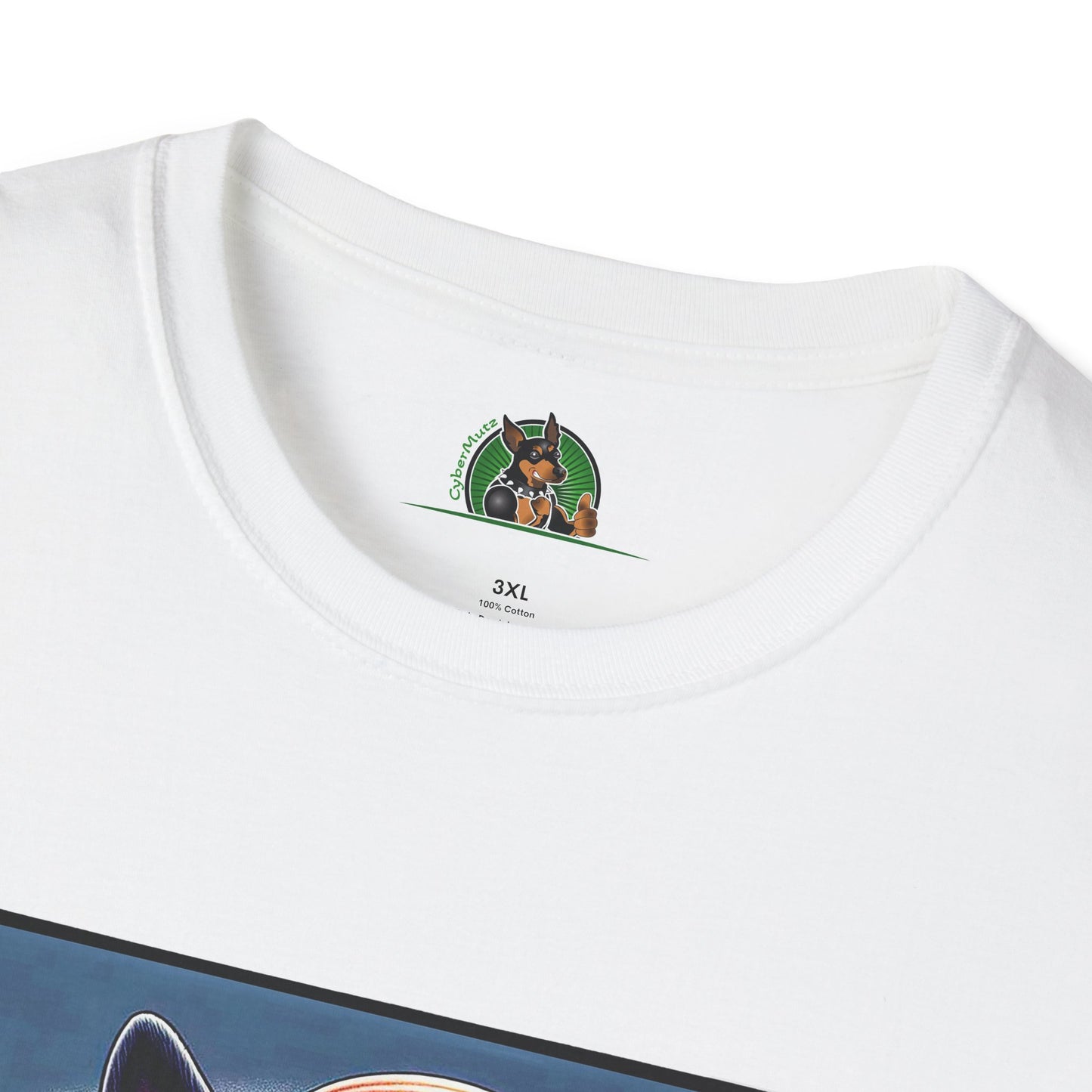 Boston Terrier Blonde Surfer Girl Dog T-Shirt Printify