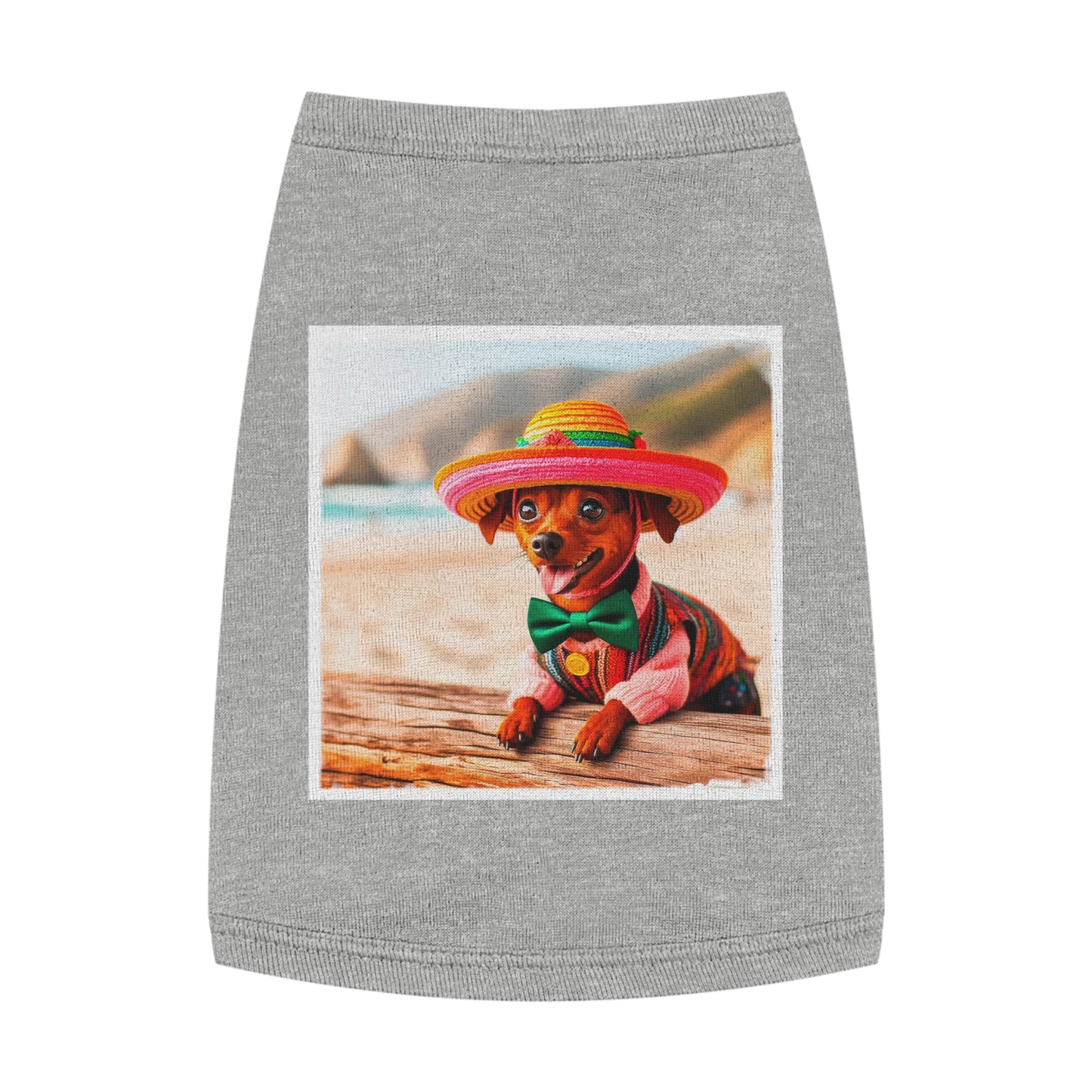 Min Pin Tank Tops cinco de mayo Pets Printify M Heather