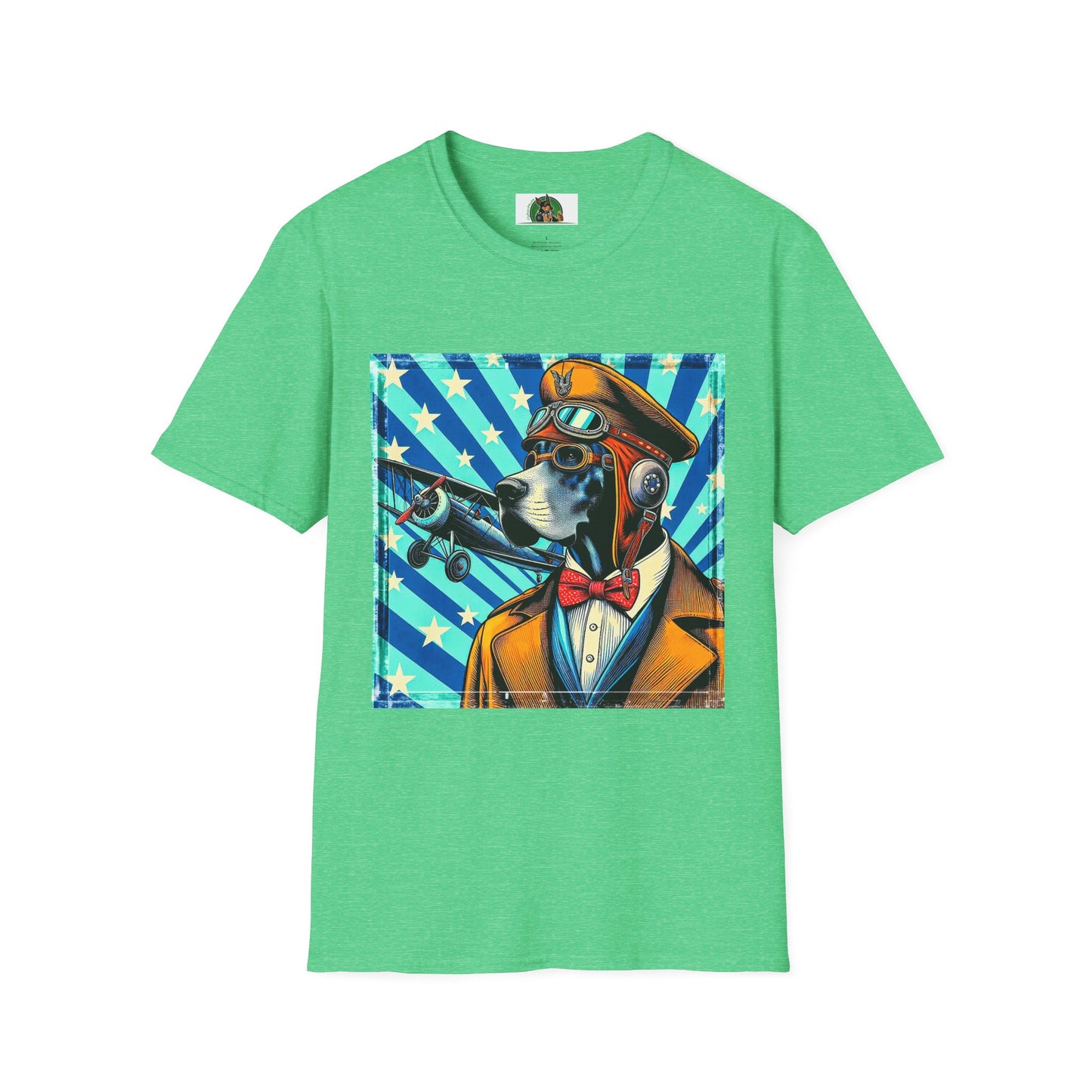 Great Dane American dream shirt T-Shirt Printify S Heather Irish Green