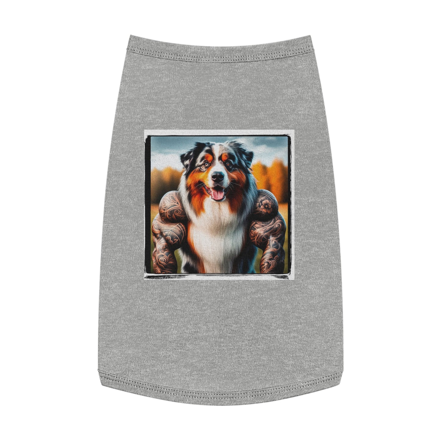 Pet Tank Top Australian Shepherd Pets Printify L Heather