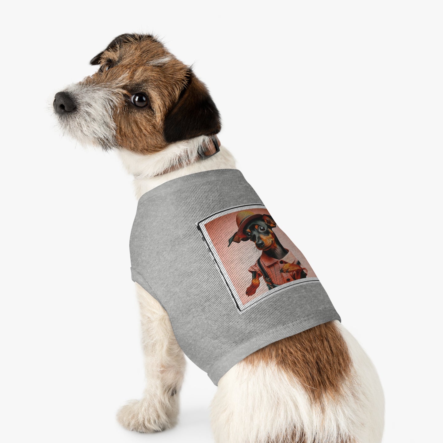 - Min Pin Tank Tops tiny dancer Pets Printify
