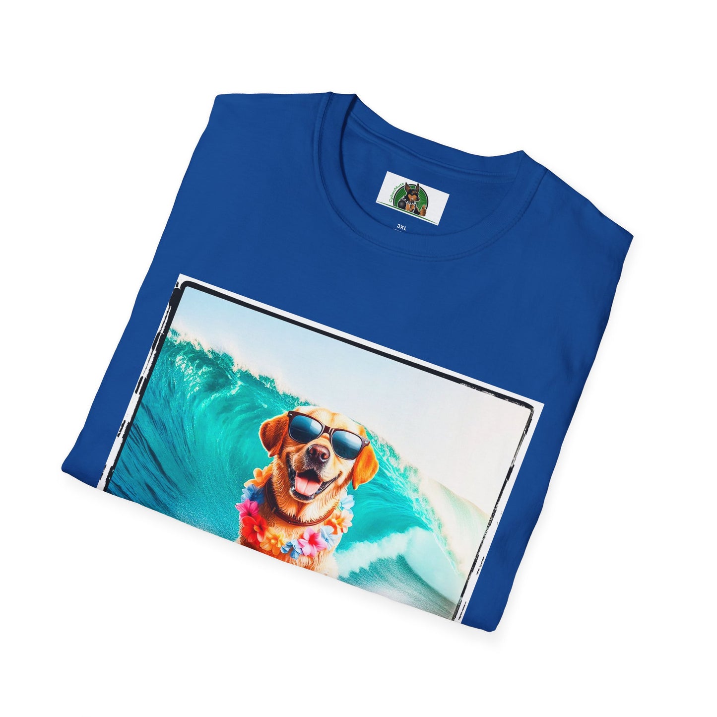 Labrador Retriever crashing waves shirt T-Shirt Printify