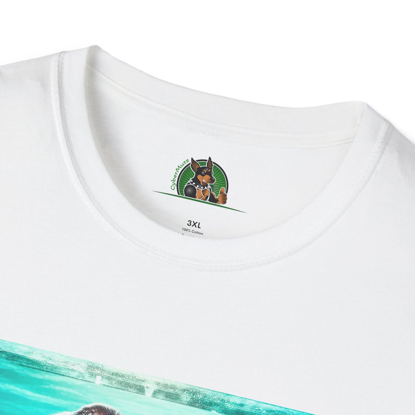 Miniature Schnauzer puppy surfing T-Shirt Printify