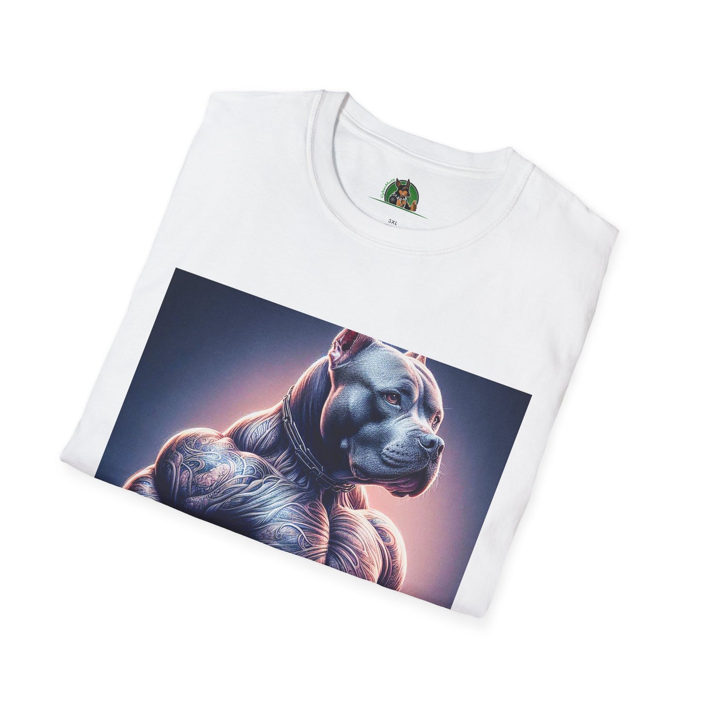 Pit Bull muscles man T-Shirt Printify