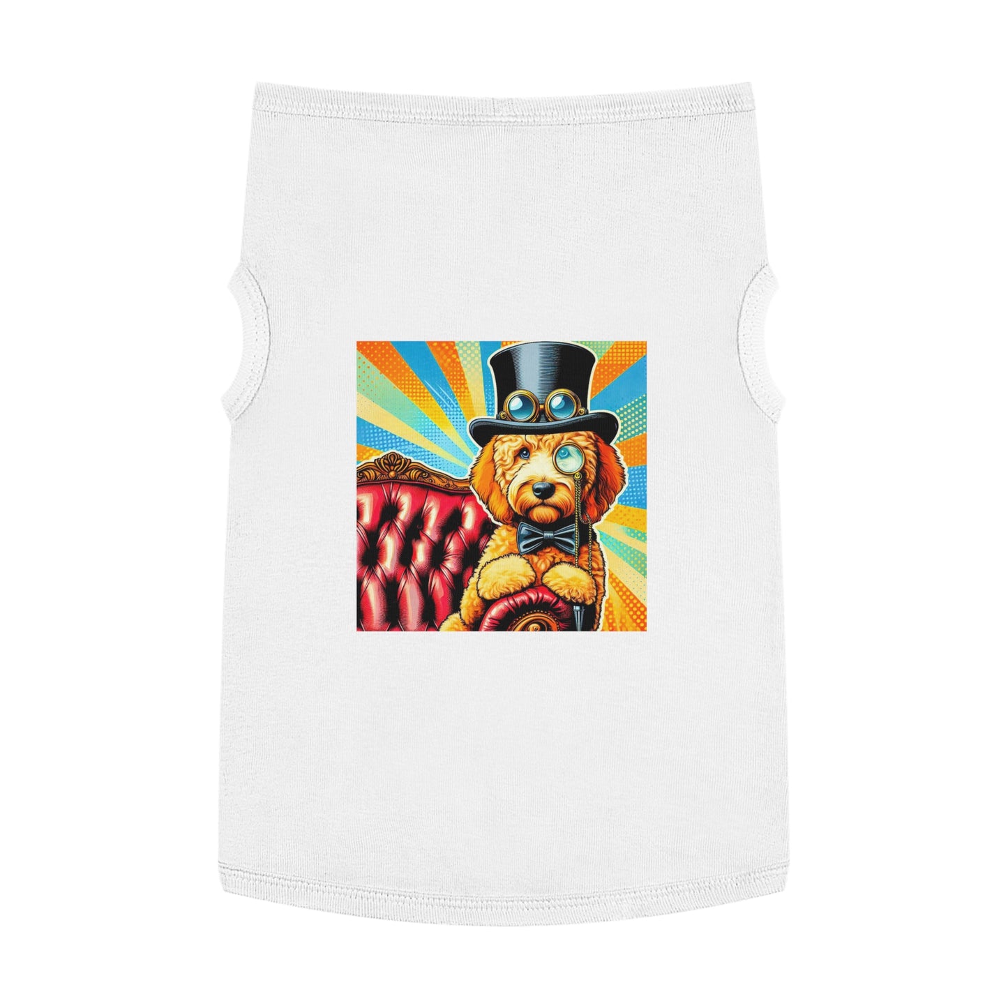 Pet Tank Golden Doodle steampunk shirt Pets Printify XL White