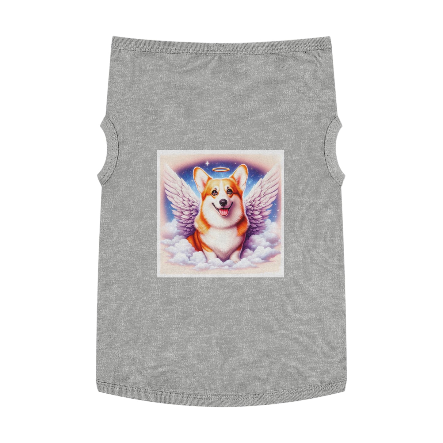 Pet Tank Top Pembroke Welsh Corgi angel Pets Printify XL Heather