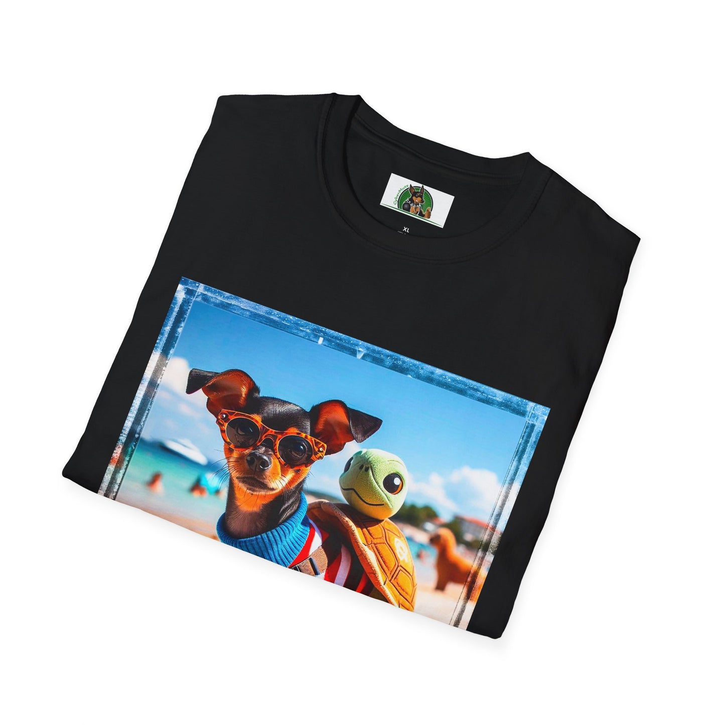 Min Pin T-Shirt beach day T-Shirt Printify