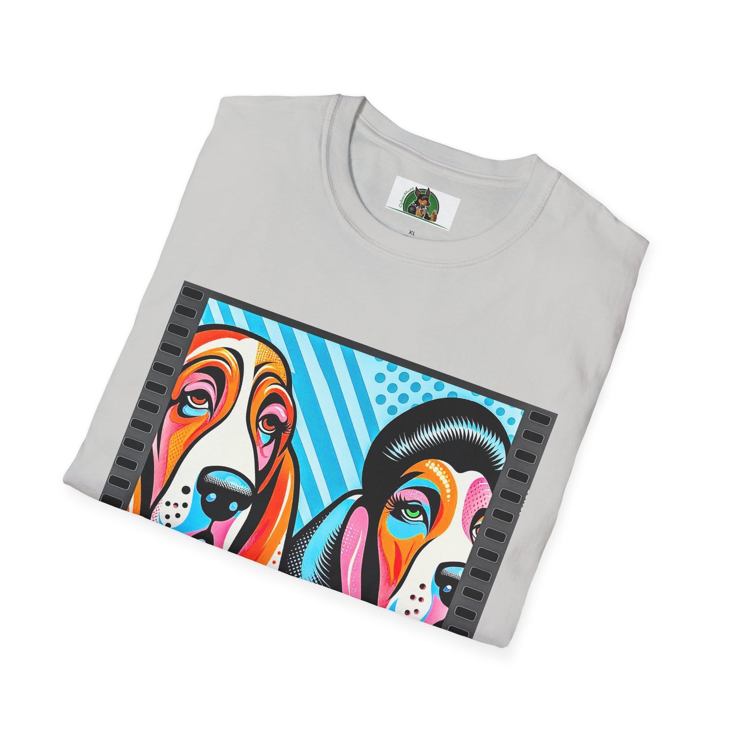 Basset Hound Colorful Couple Pop Art Pic