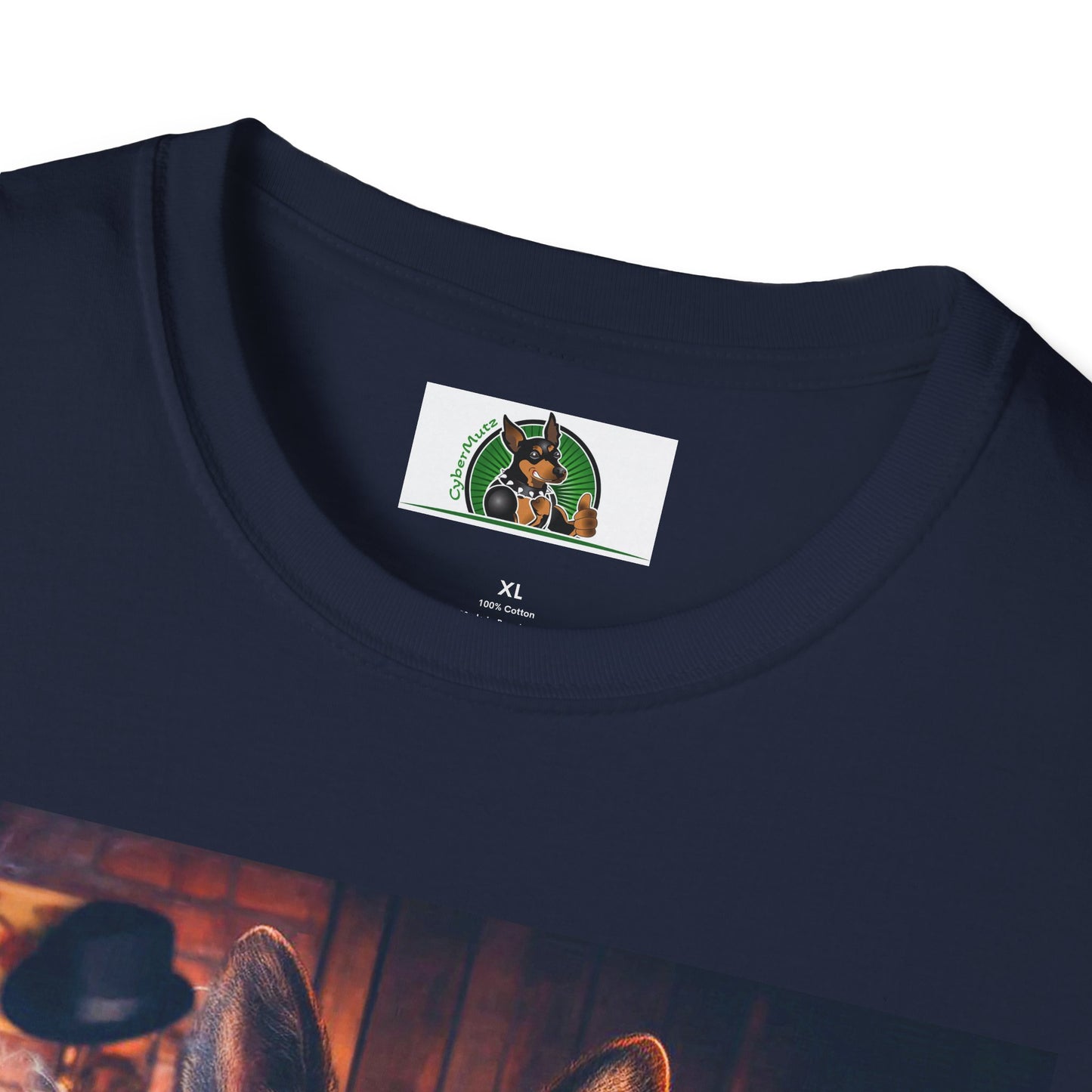 German Shepherd smoking a cigar shirt T-Shirt Printify