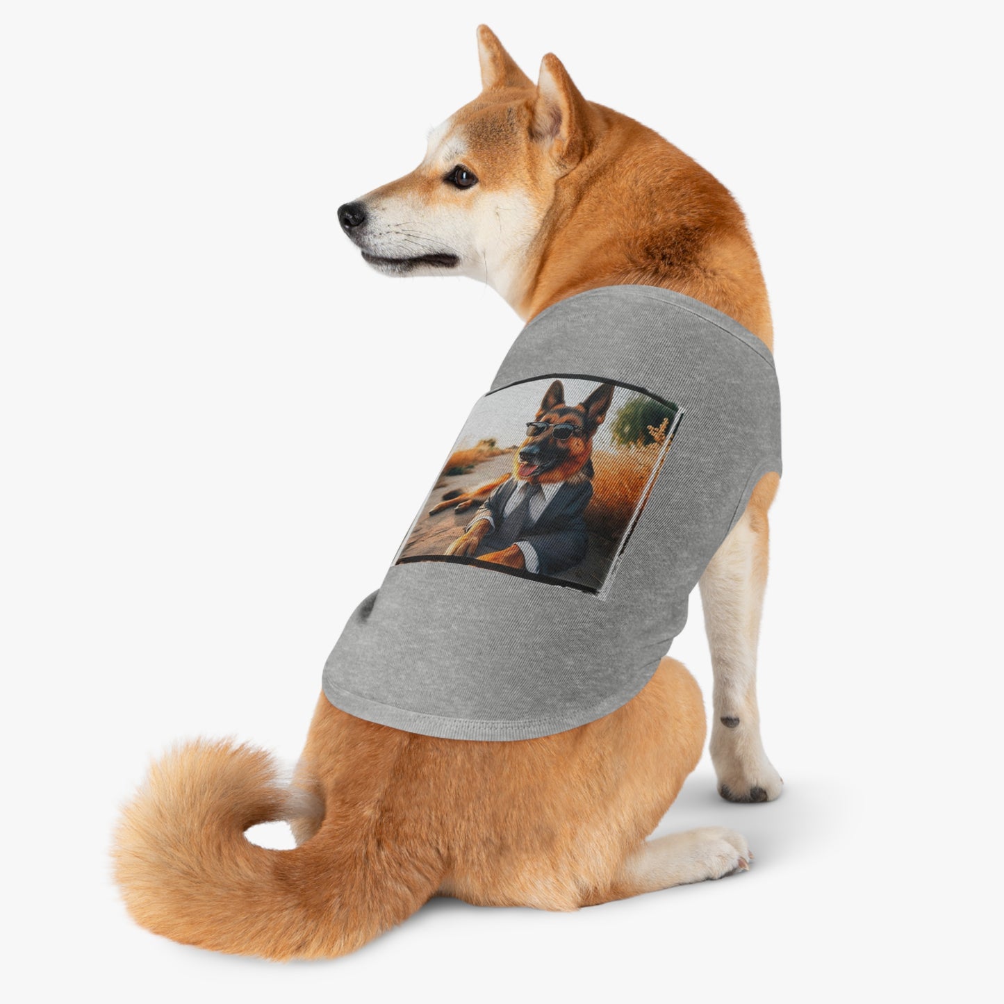 German Shepherd beach babe shirt Pets Printify
