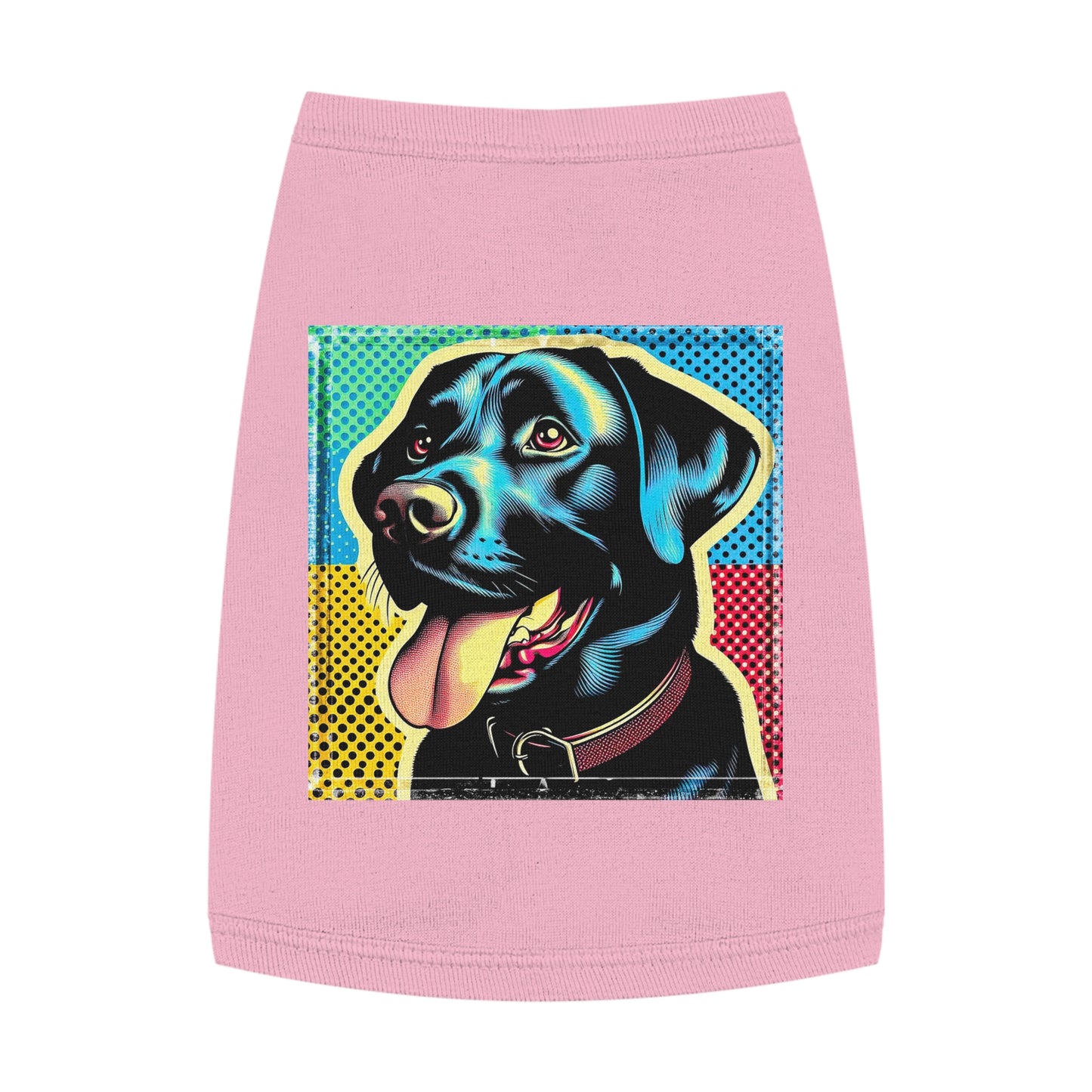 Labrador Retriever colorful puppy Pets Printify M Pink