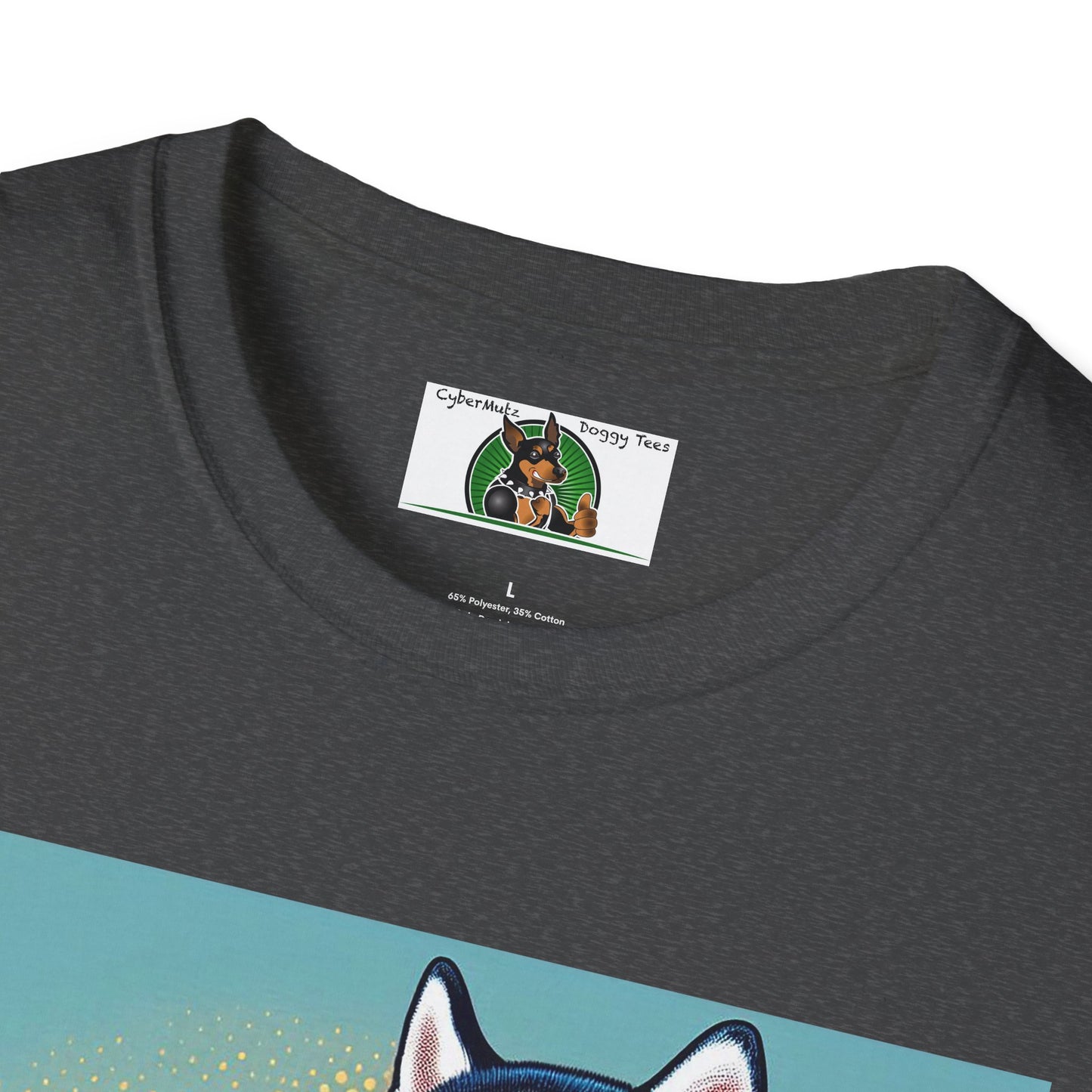 Husky in a Wacky Little Car T-Shirt Printify