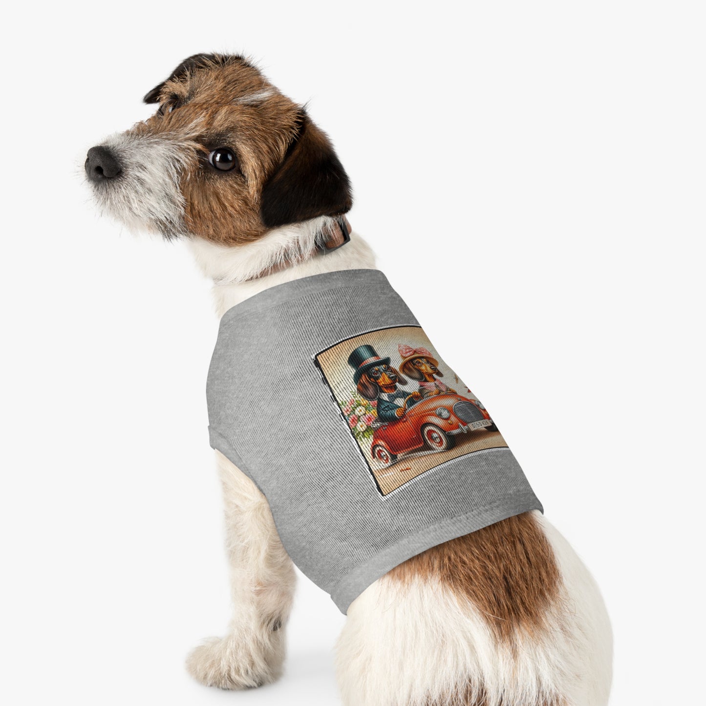 Wacky Pet Tank Top Dachshund Pets Printify
