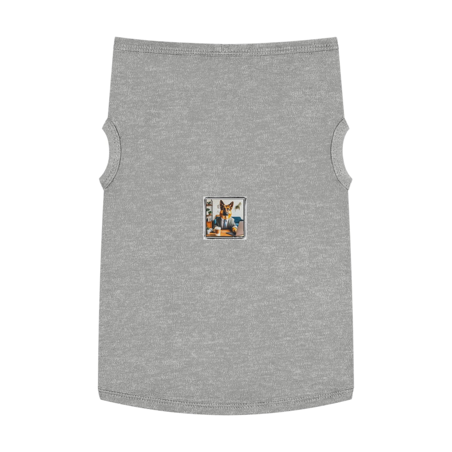 German Shepherd working man shirt Pets Printify XL Heather