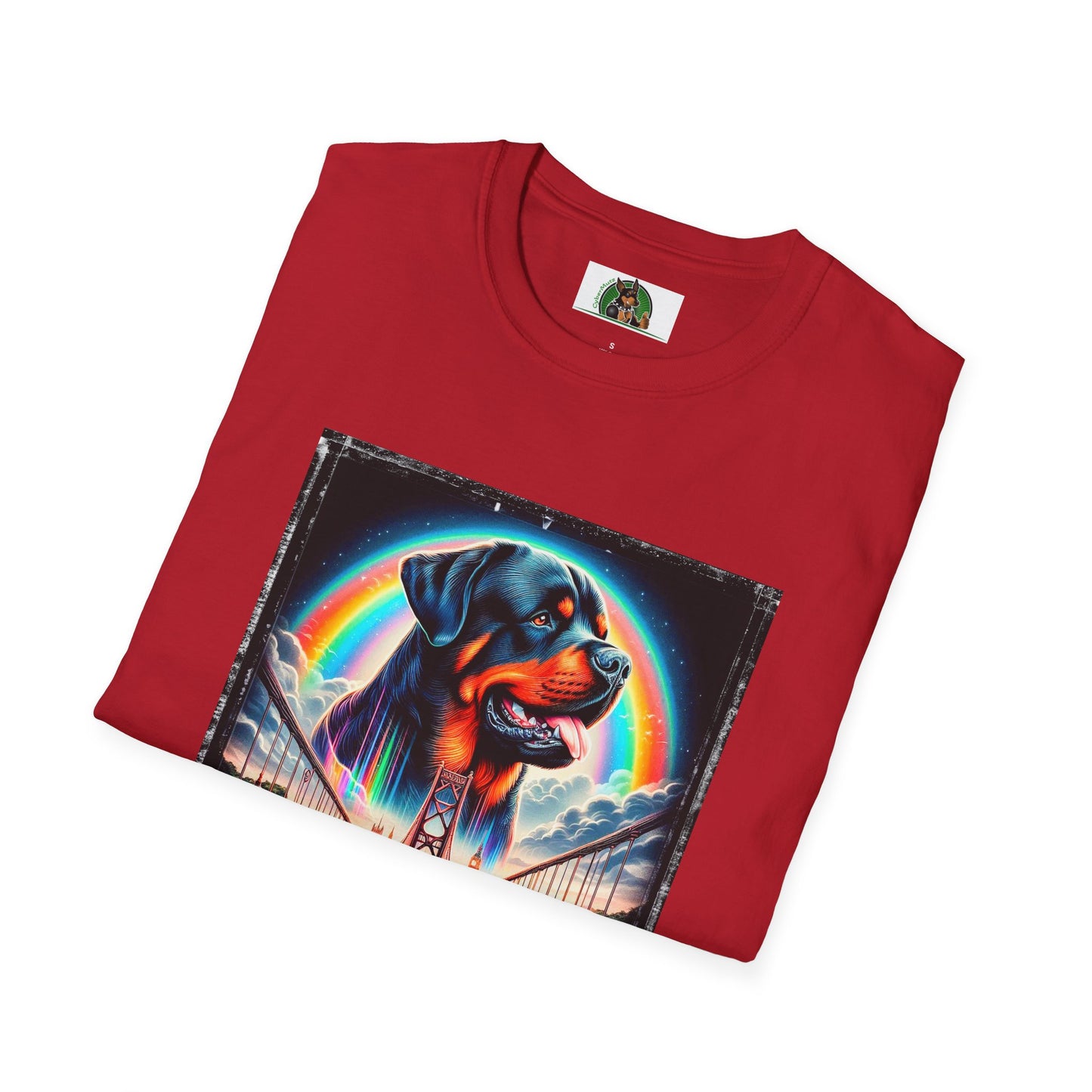 Rottweiler colorful rainbow