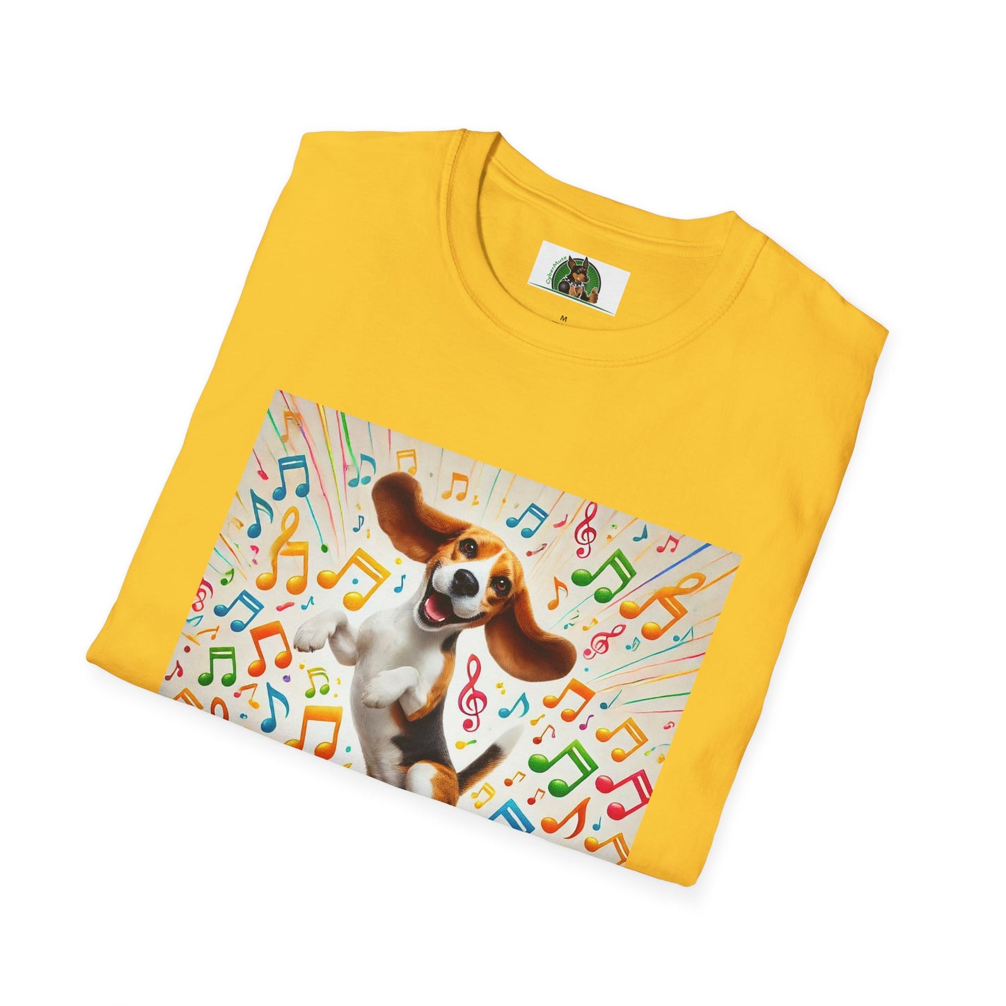 Beagle Dancing T-Shirt - Unisex Softstyle Tee