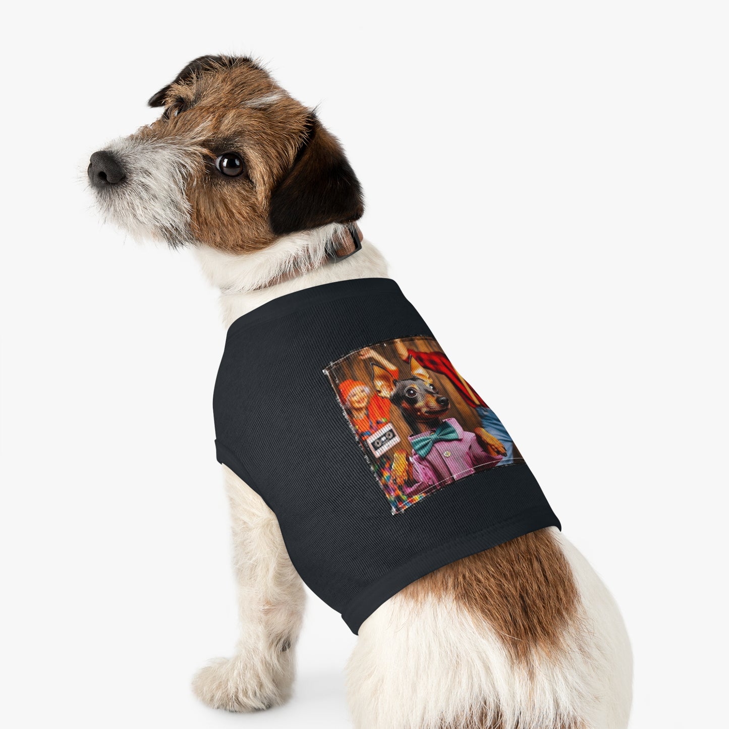 Min Pin Tank Tops party animal Pets Printify