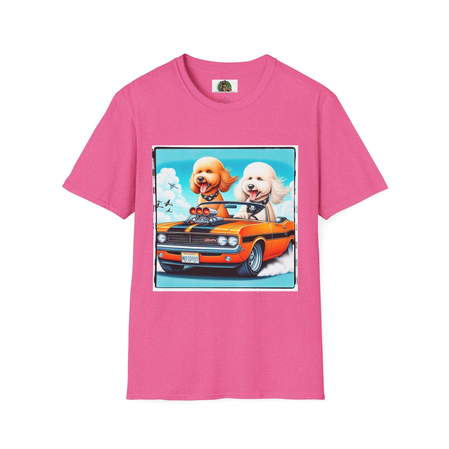Wacky Shepadoodle T-Shirt Printify S Heather Heliconia