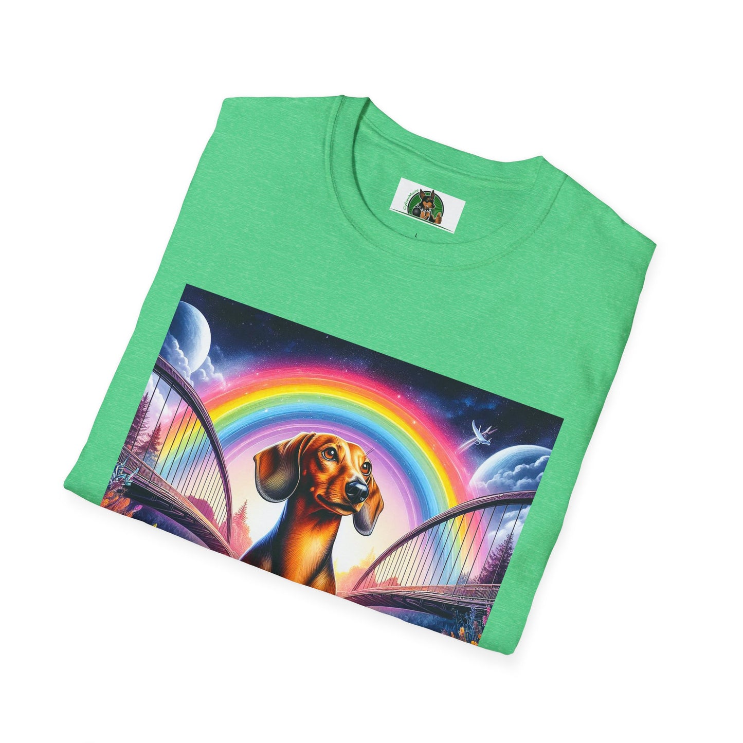 Dachshund colorful flowers t shirt