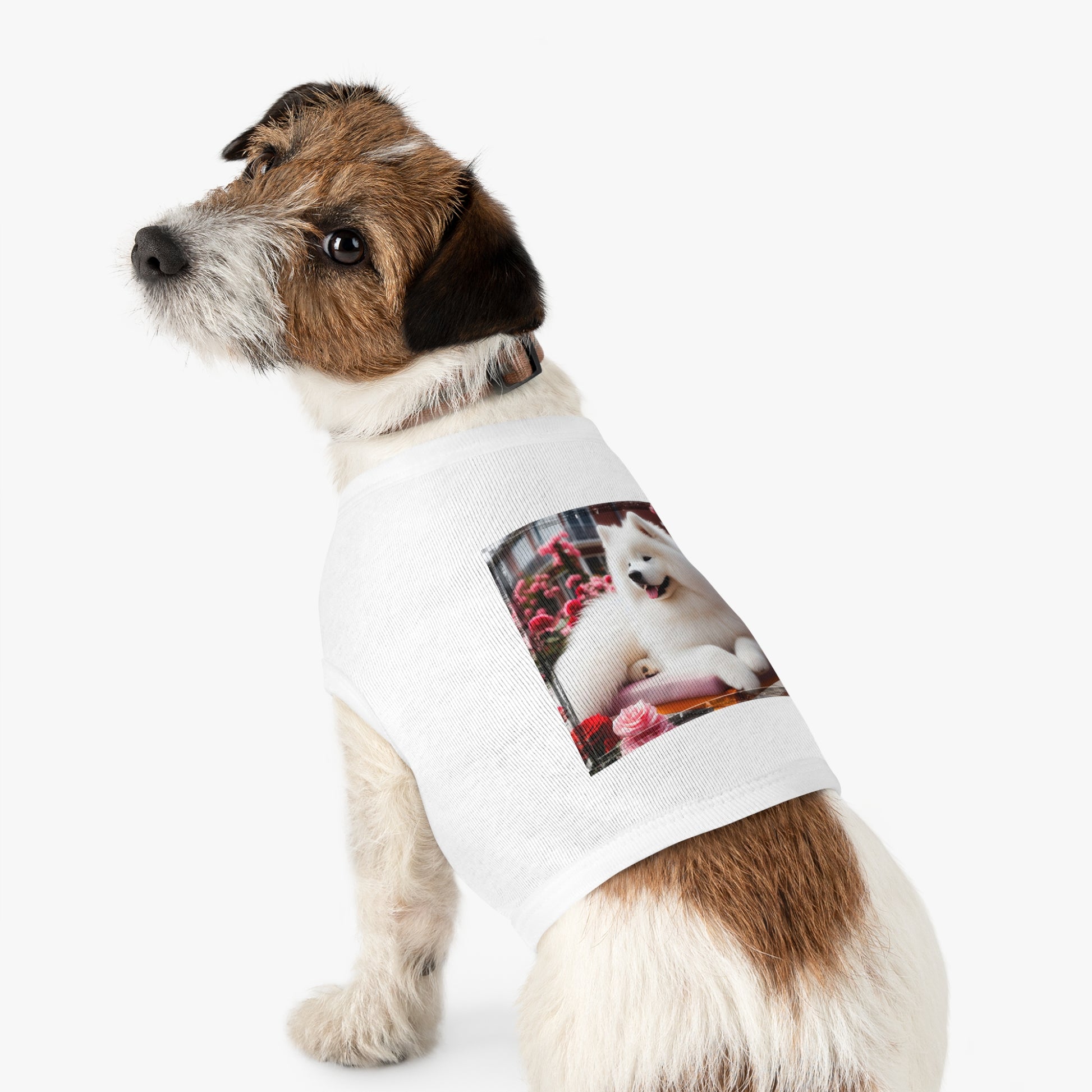 Pet Tank Top Husky fluffy girl Pets Printify