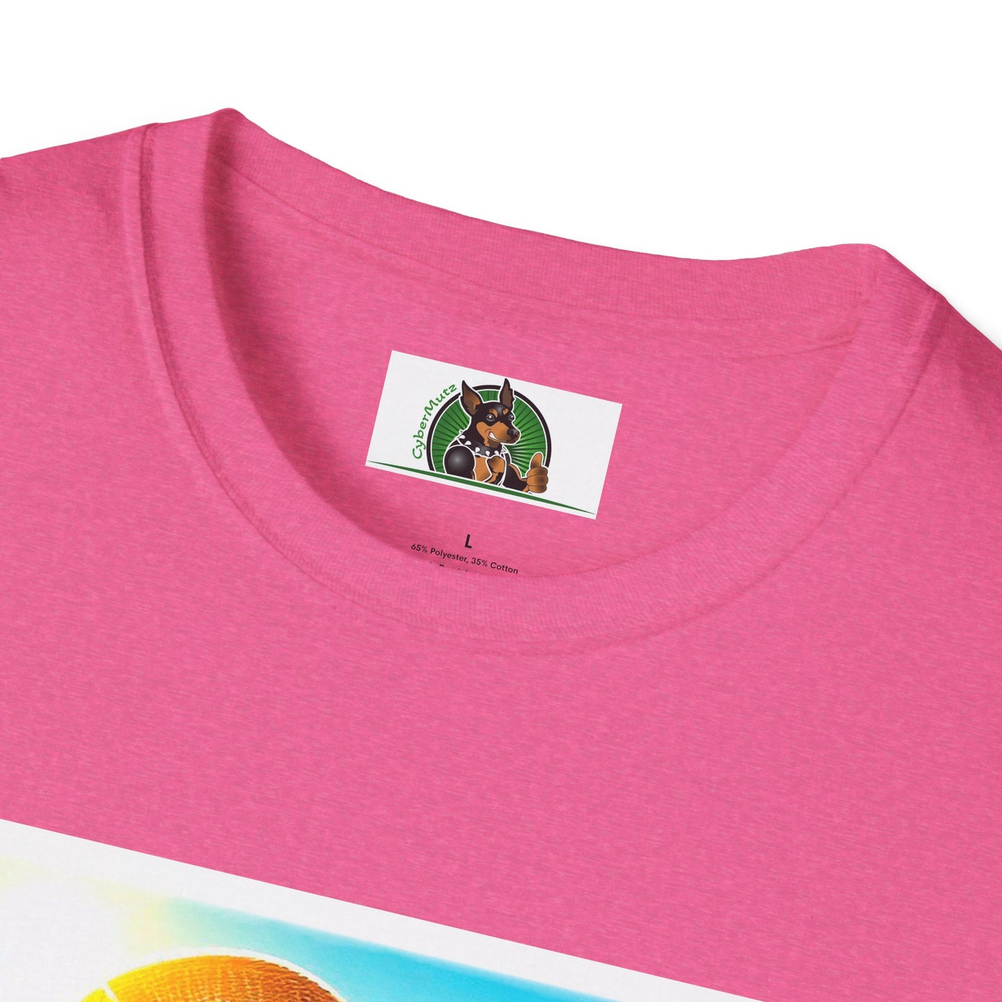 Beagle Girl Dog Wearing Sun Hat At Beach T-Shirt Printify