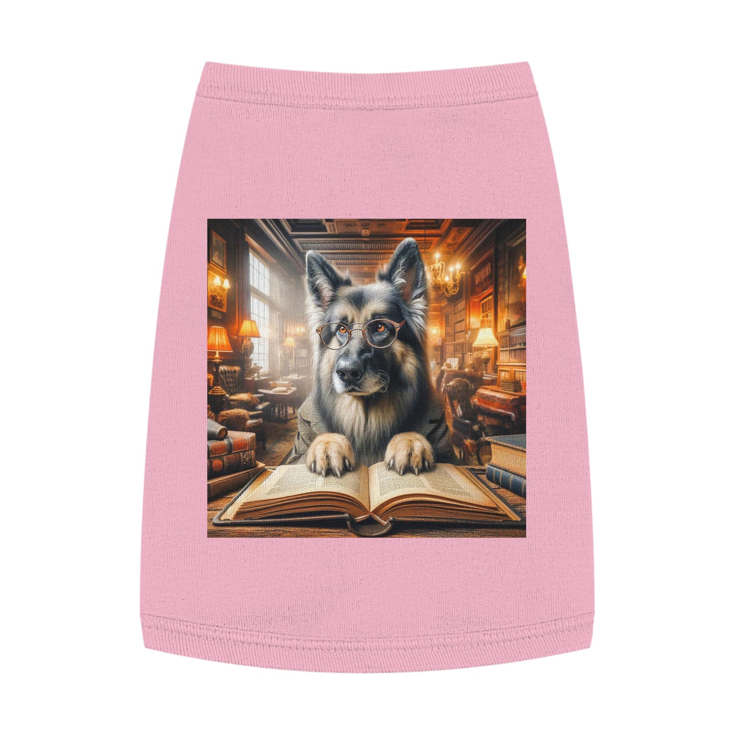 Pet Tank Top German Shepherd Pets Printify M Pink