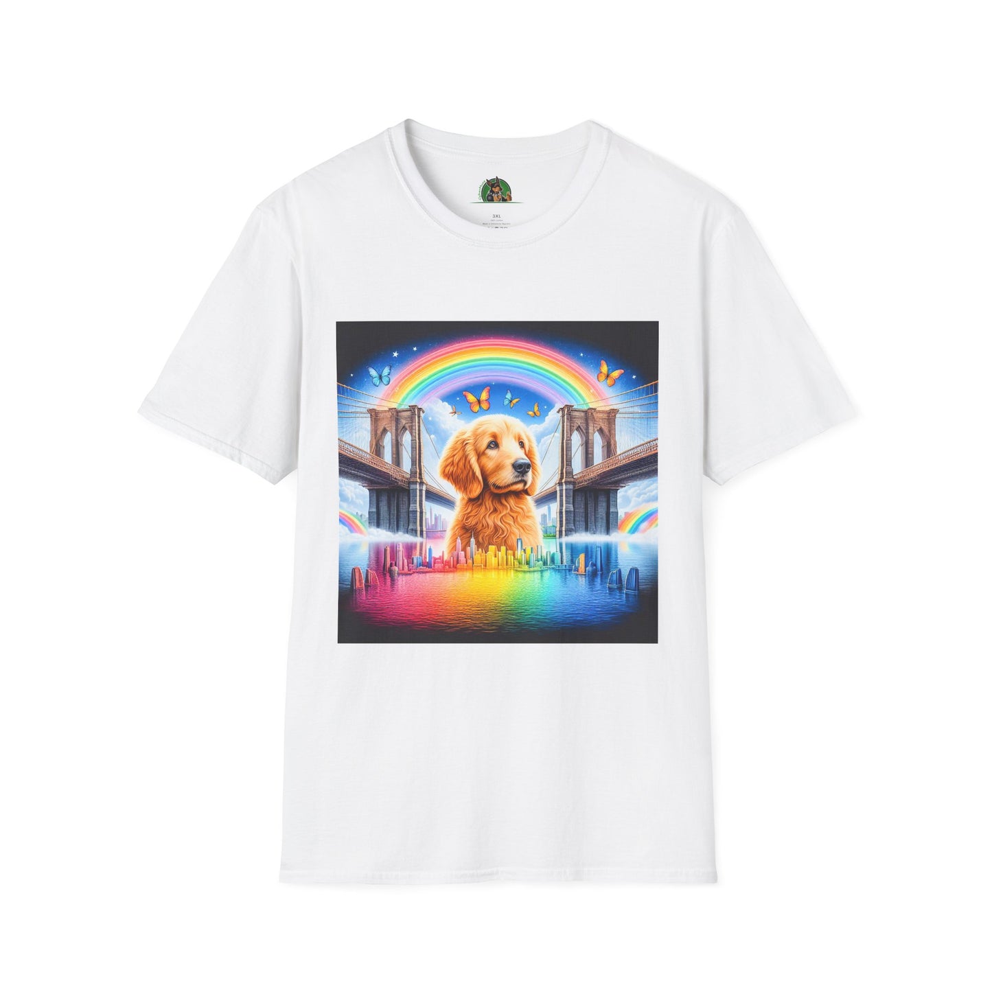 Golden Doodle rainbow shirt T-Shirt Printify XS White