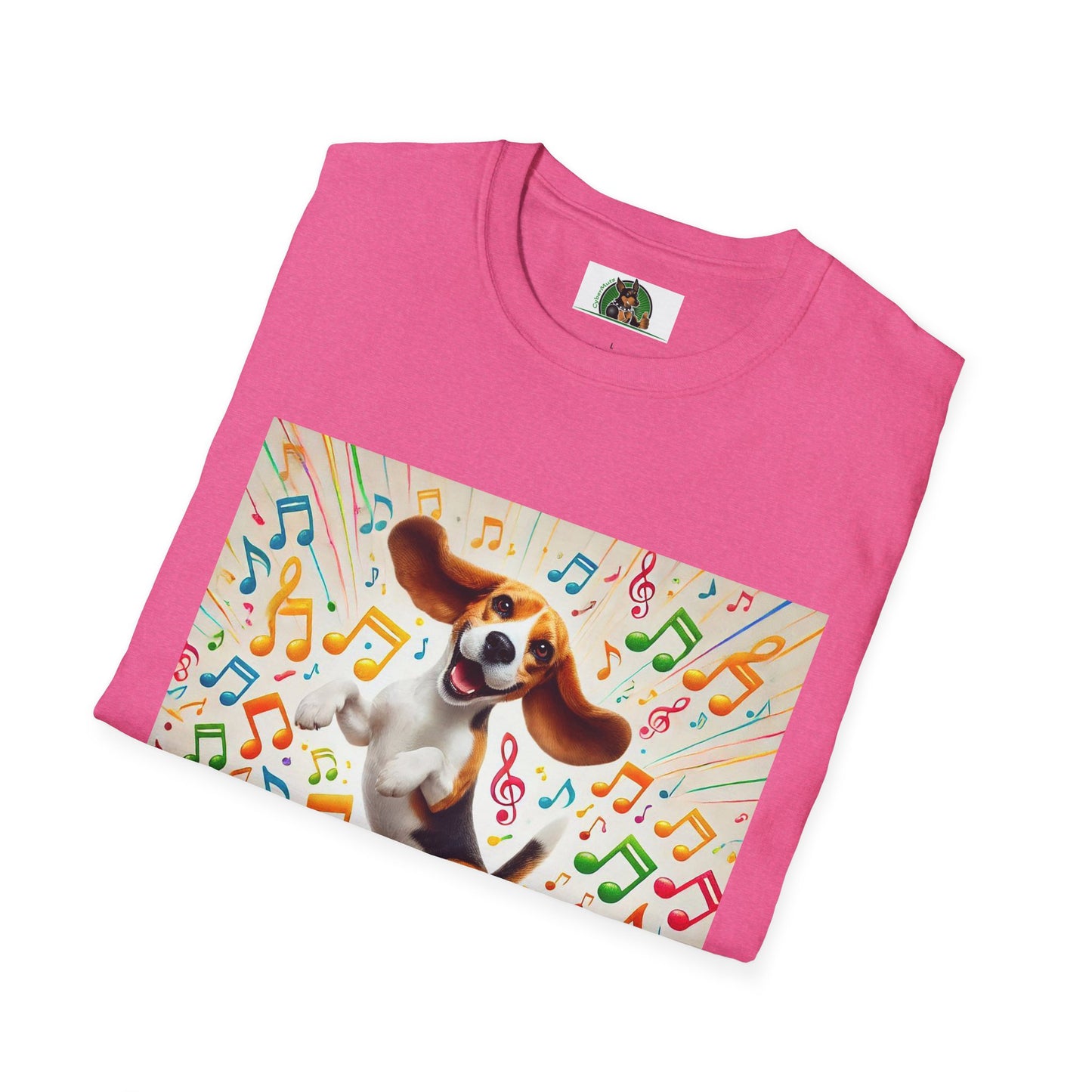 Beagle Dancing T-Shirt - Unisex Softstyle Tee