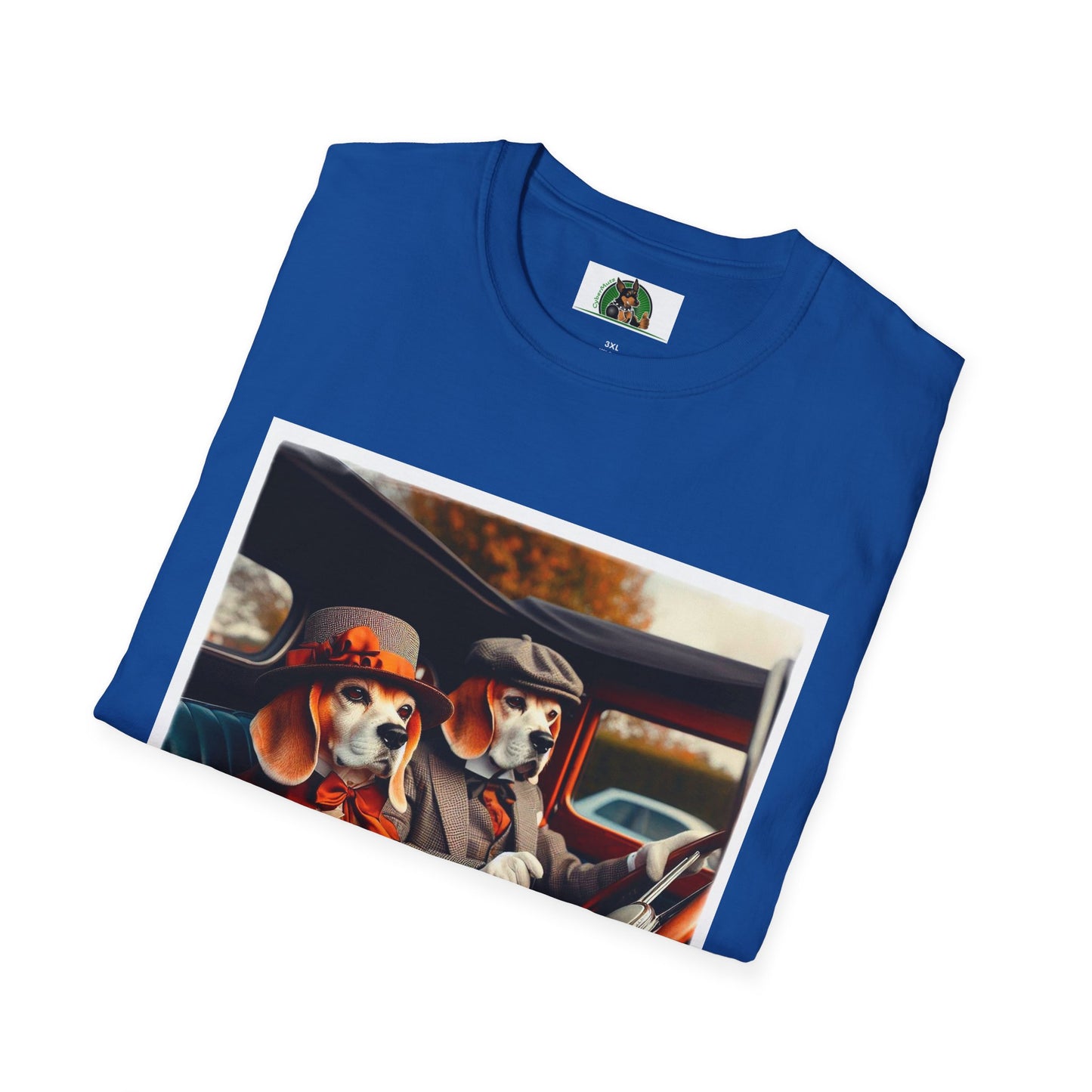 Wacky Beagle Old Time Couple T-Shirt Printify