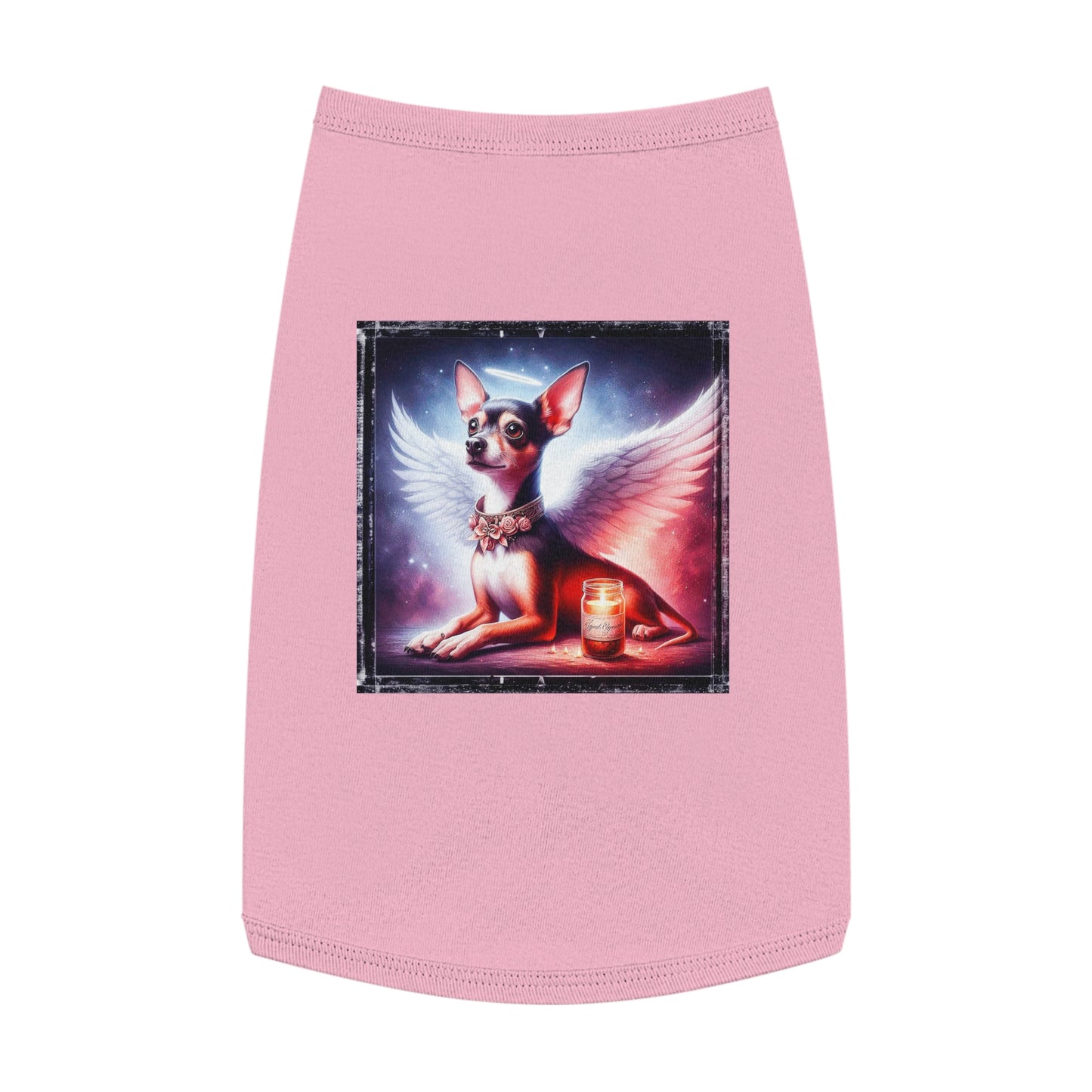 Pet Tank Top Rat Terrier Angel Pets Printify L Pink