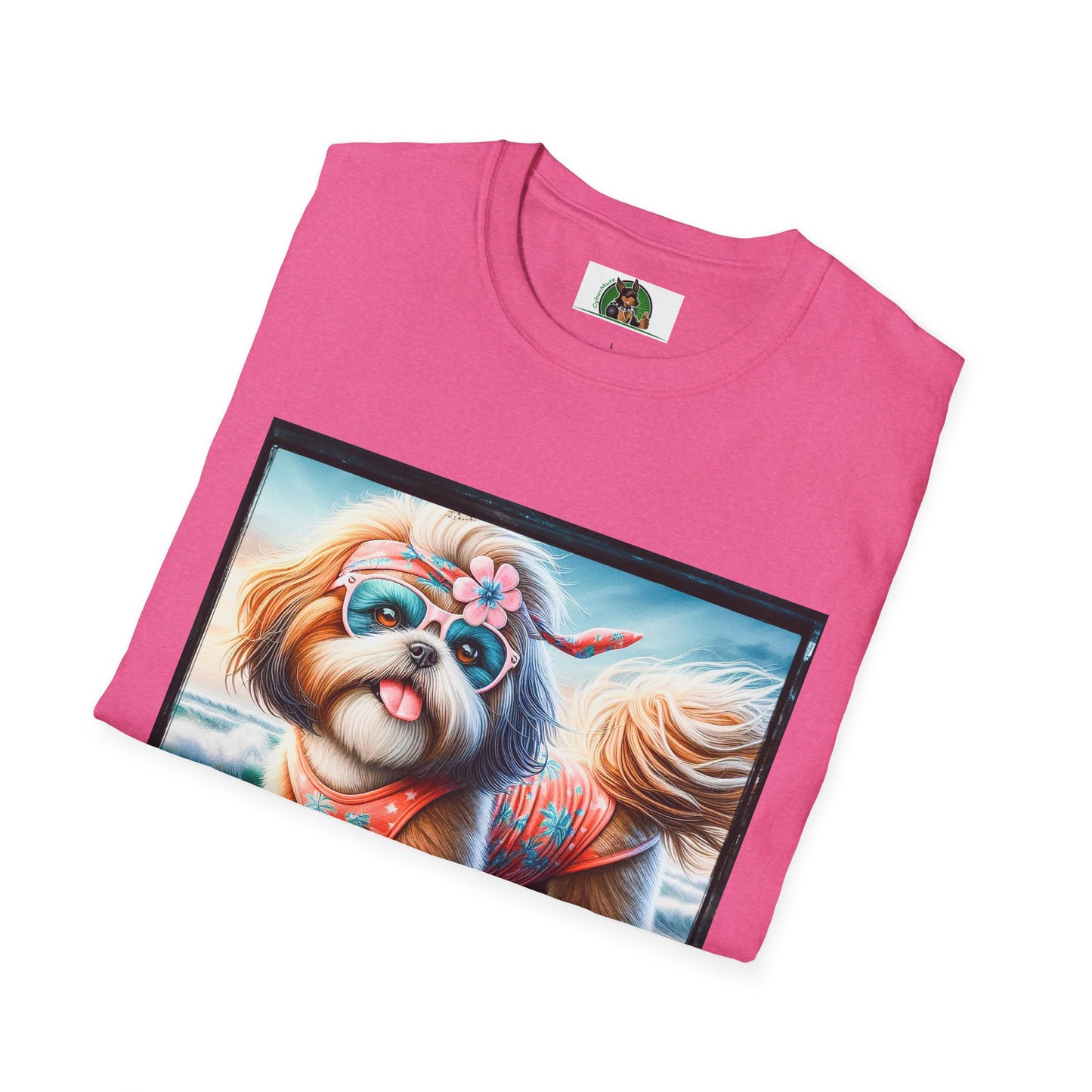 Shih Tzu girl surfer