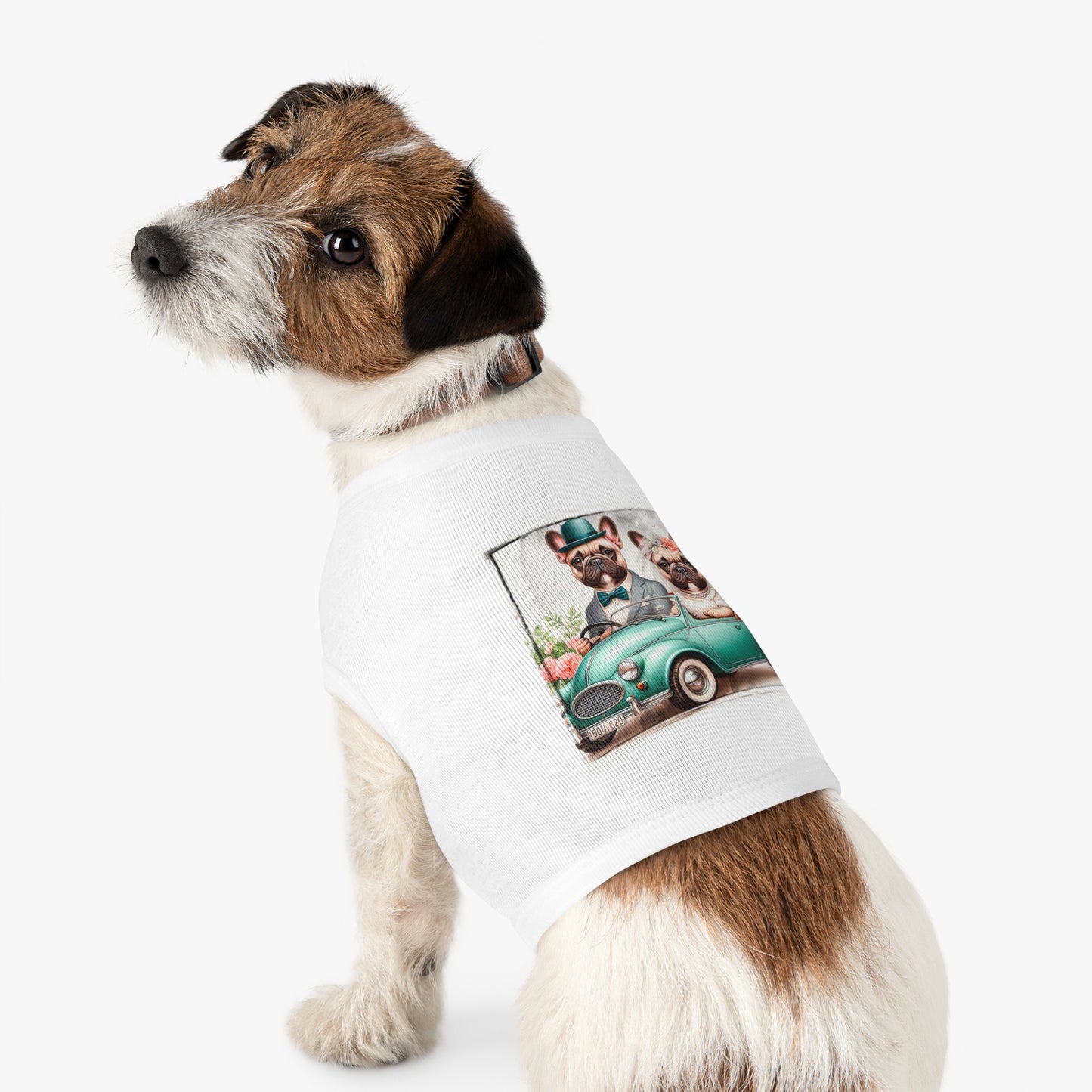 Wacky Pet Tank Top French Bulldog wedding day t shirt Pets Printify