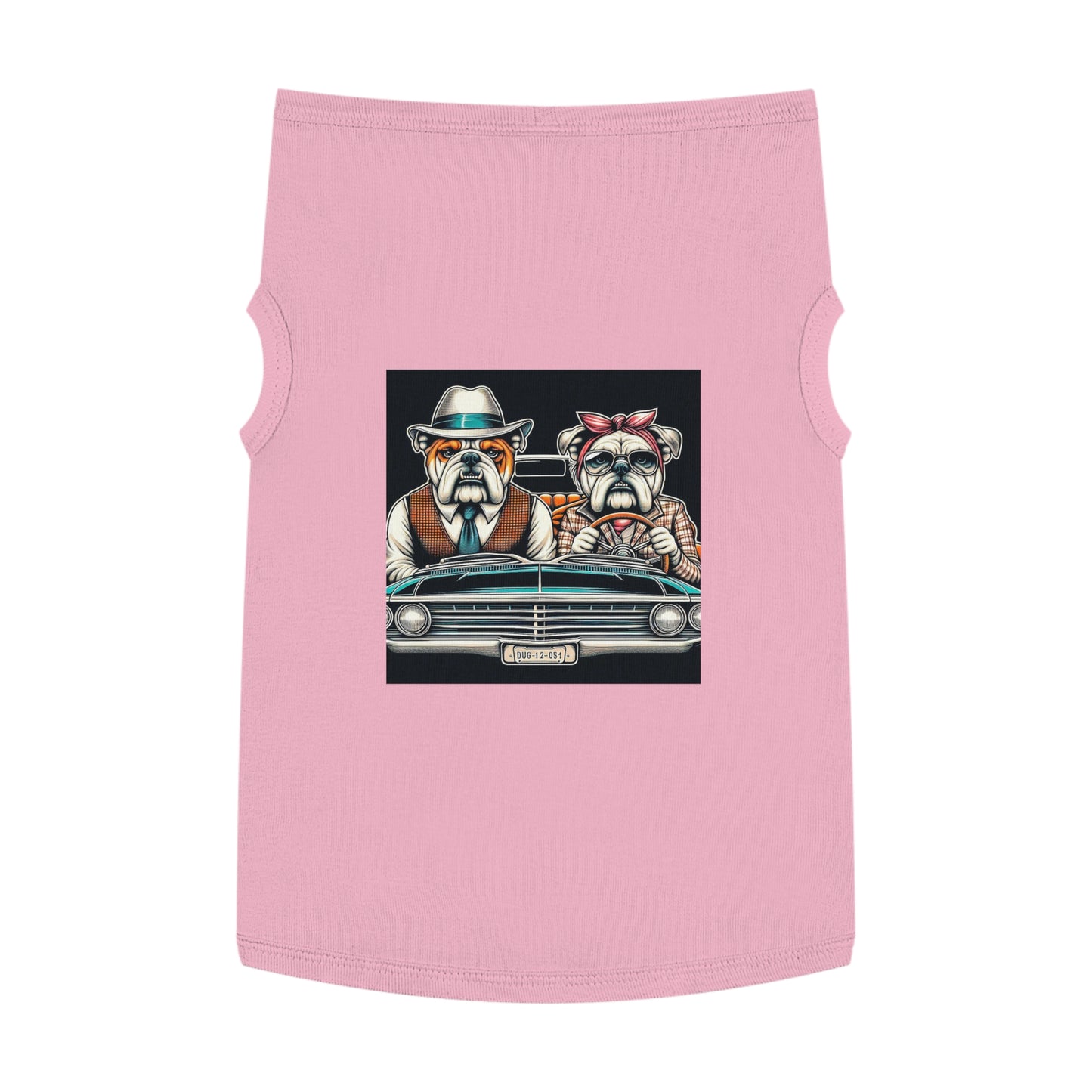 Wacky Pet Tank Top Bulldog old couple t shirt Pets Printify XL Pink