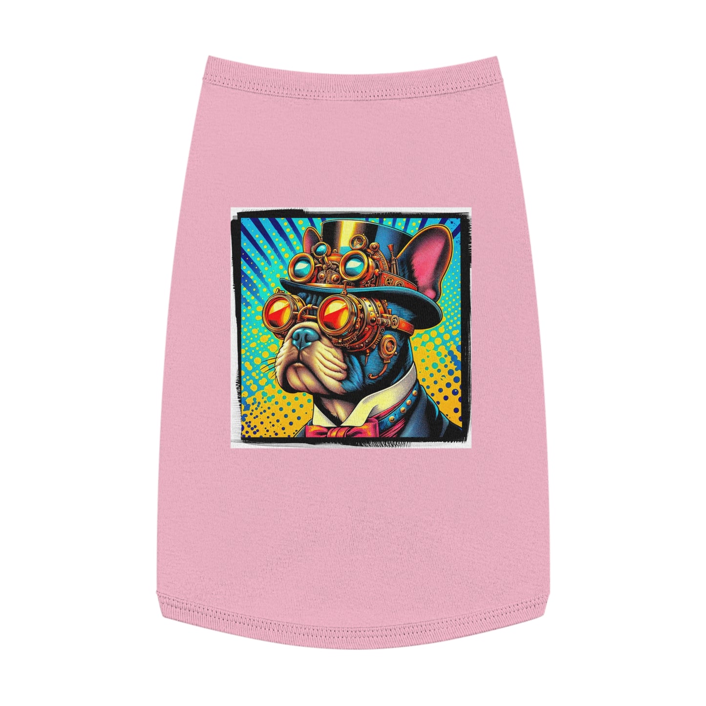 Pet Tank Top French Bulldog steampunk king t shirt Pets Printify L Pink