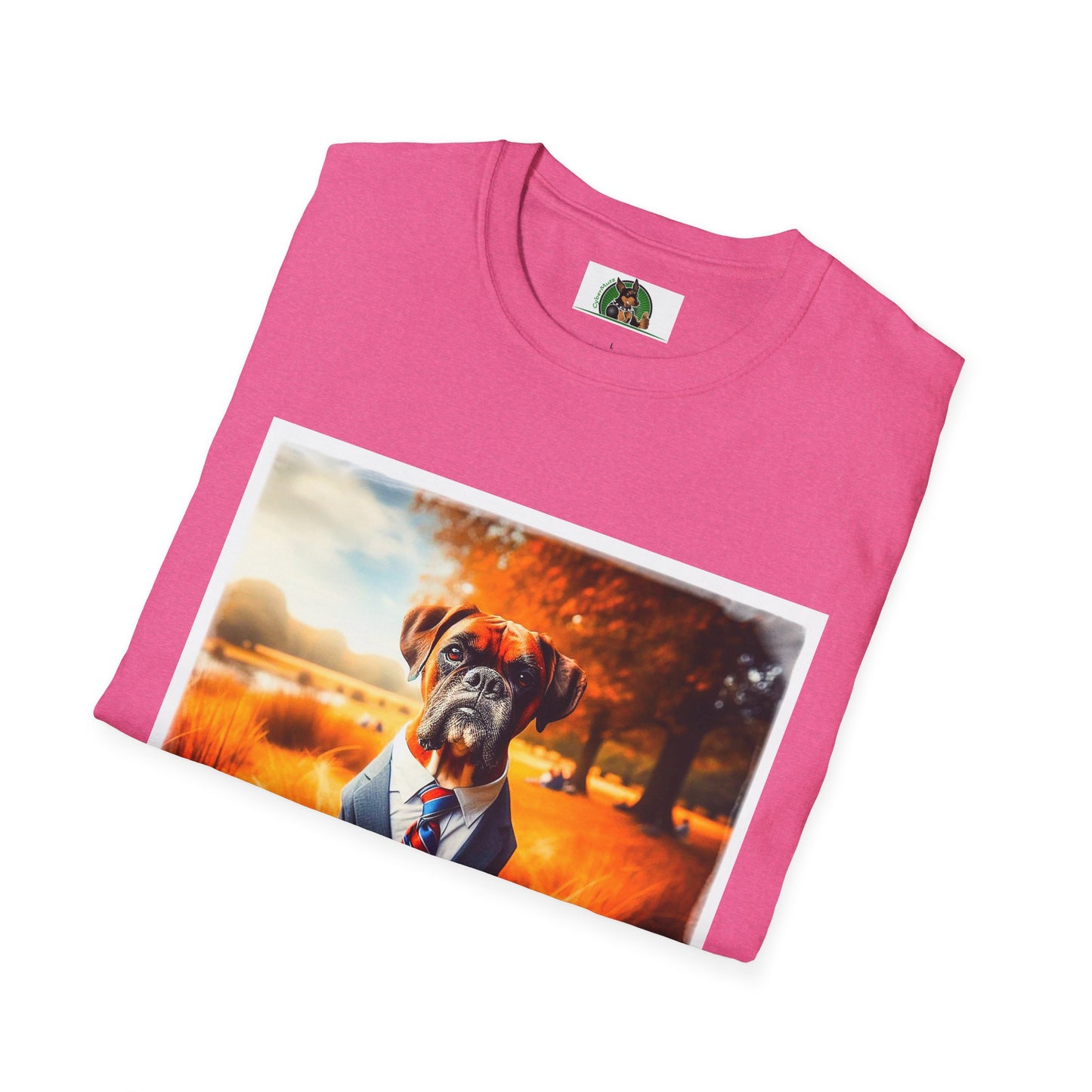 Boxer In Suit In In Field Shirt T-Shirt Printify