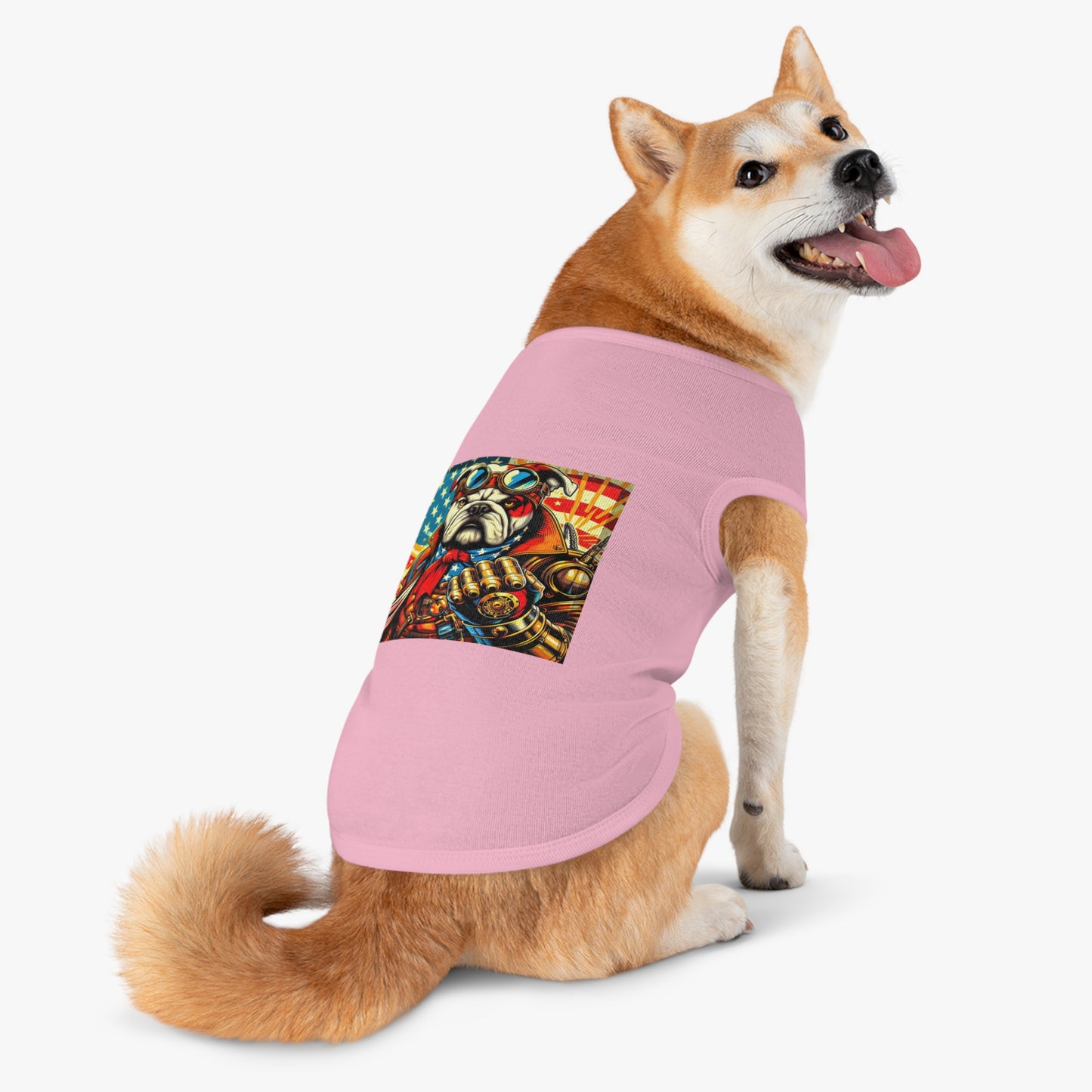 Pet Tank Top Bulldog stream punk t shirt