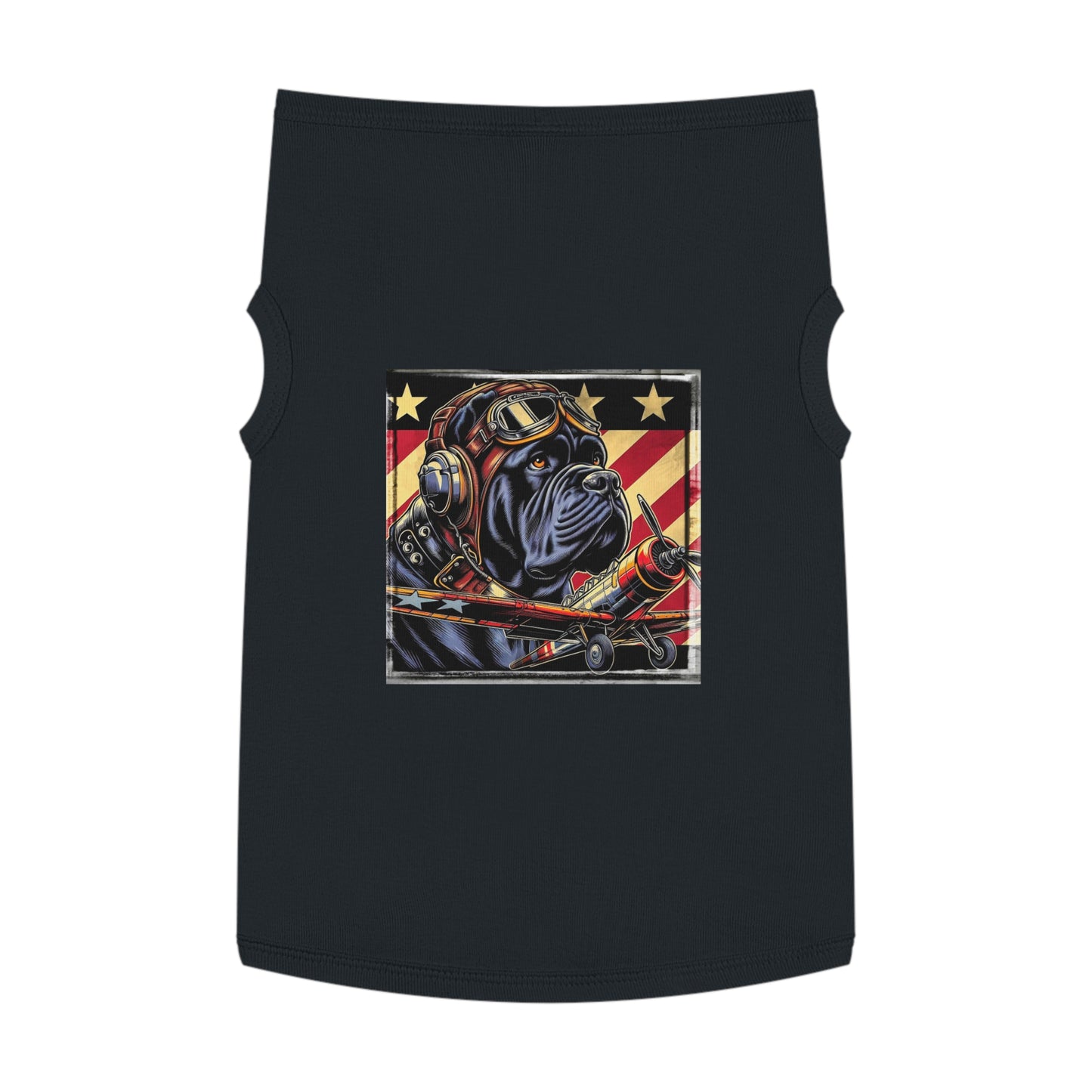 Pet Tank Top Cane Corso Pilot Pets Printify XL Black