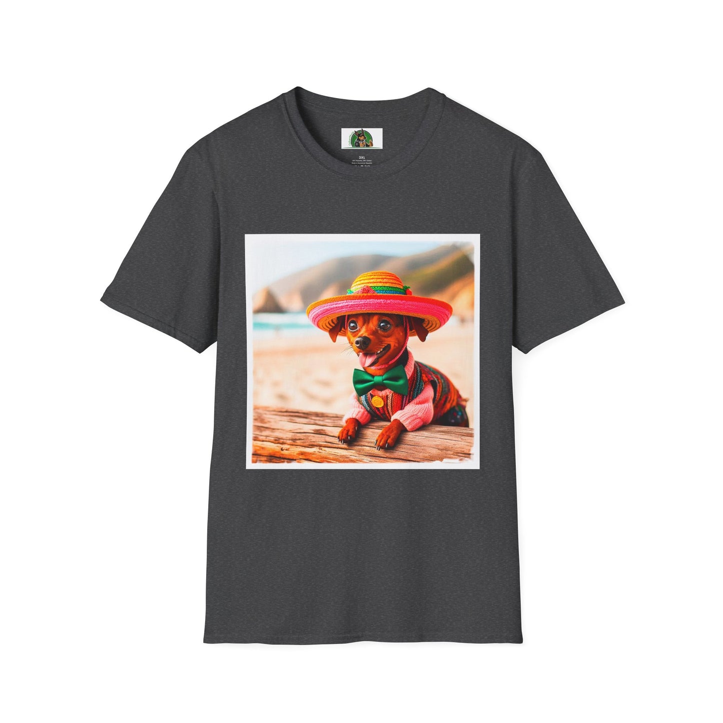 Min Pin T-Shirt fiesta fun T-Shirt Printify XS Dark Heather