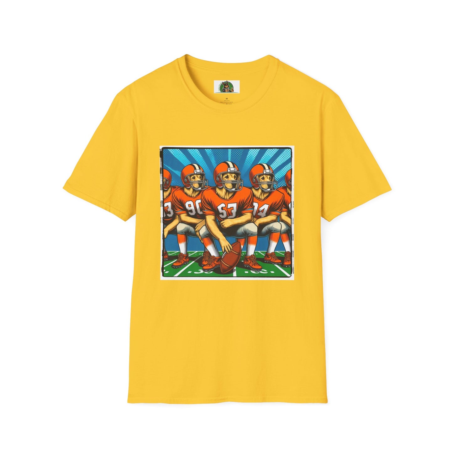 Golden Retriever football sports team shirt T-Shirt Printify S Daisy