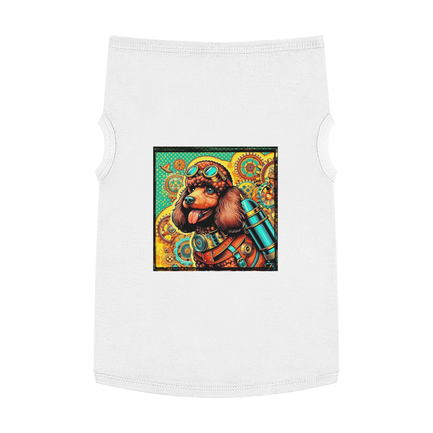 Pet Tank Top Poodle Pets Printify XL White