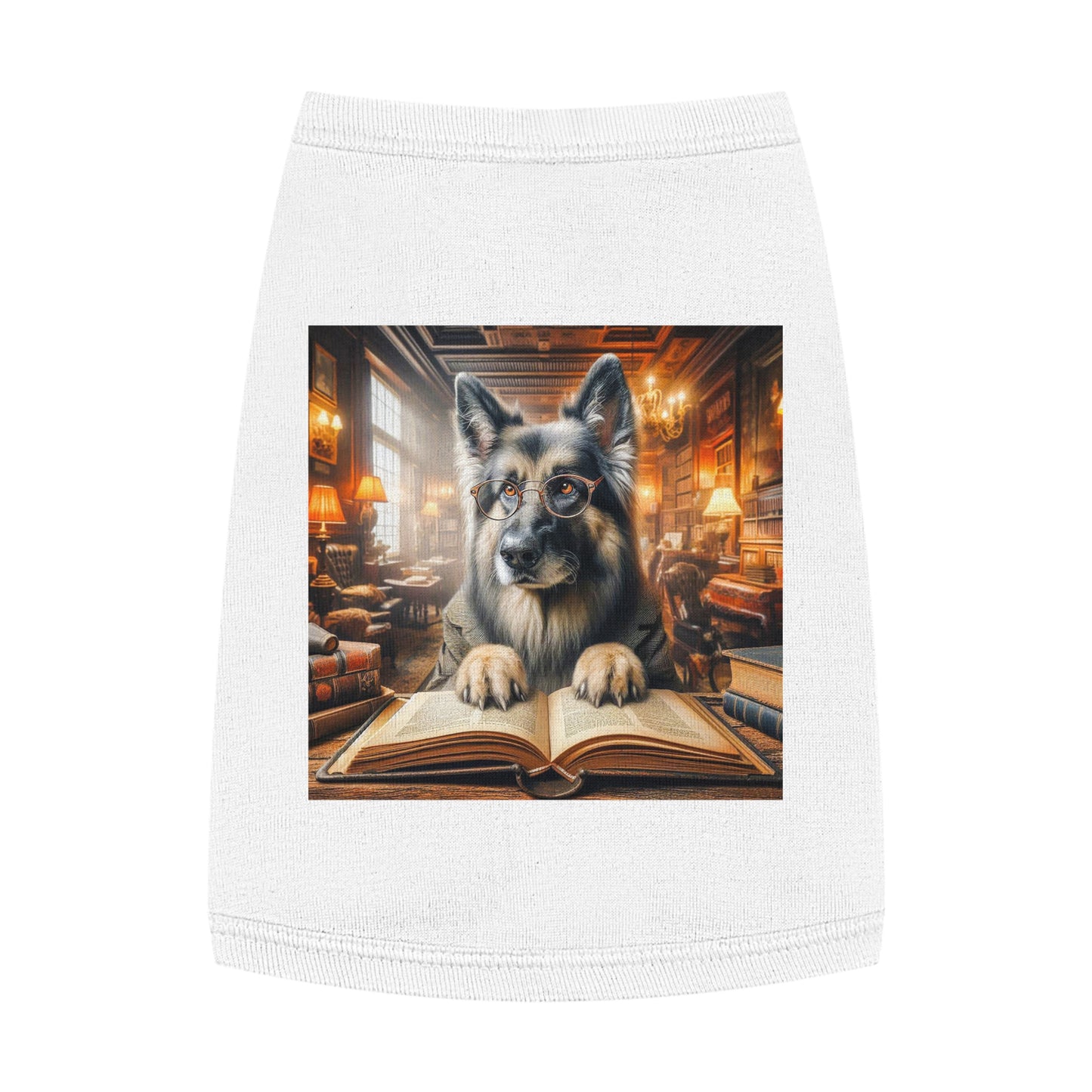 Pet Tank Top German Shepherd Pets Printify M White