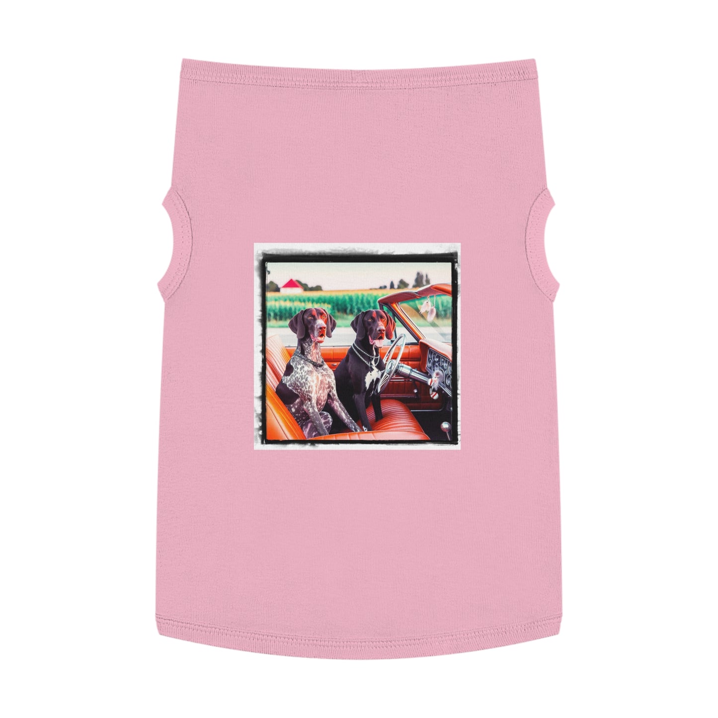Wacky Pet Tank Top German Shorthaired Pointer friends t shirt Pets Printify XL Pink