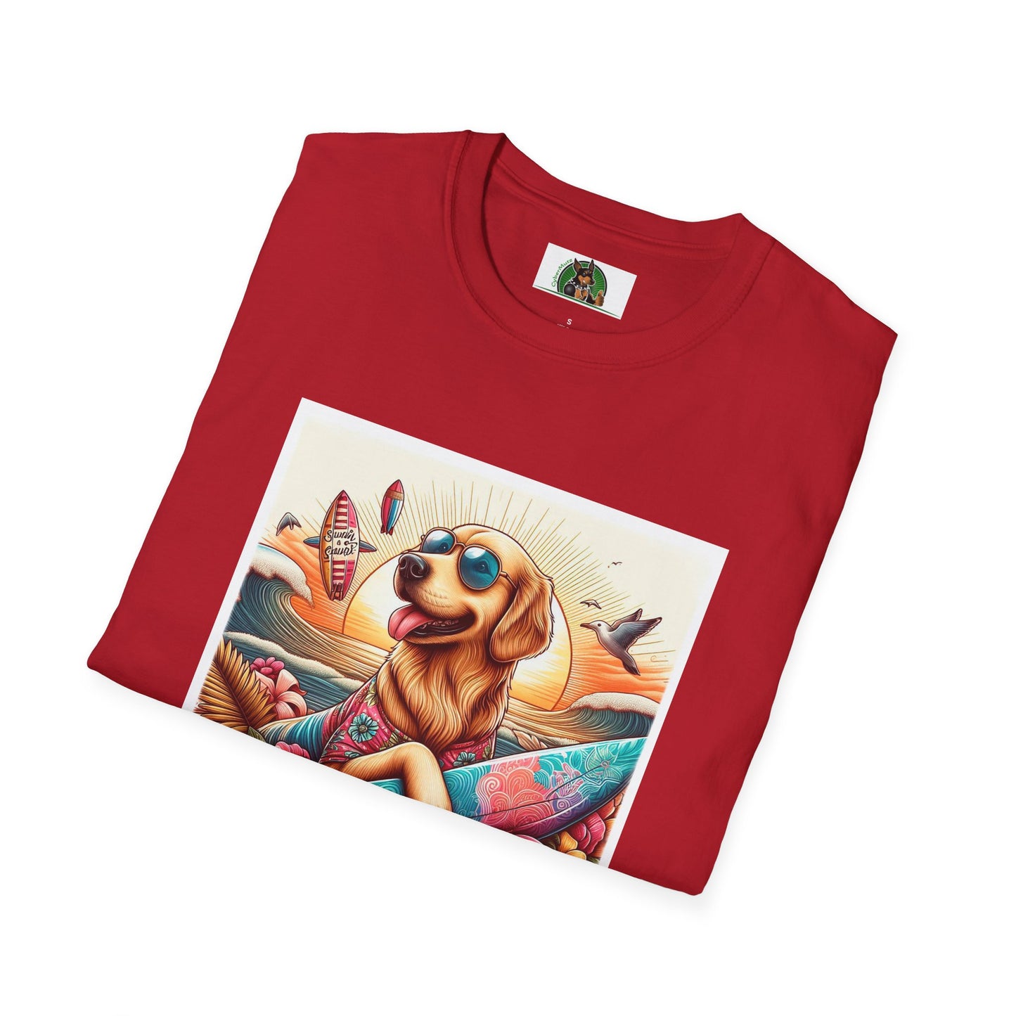 Golden Retriever beach day shirt